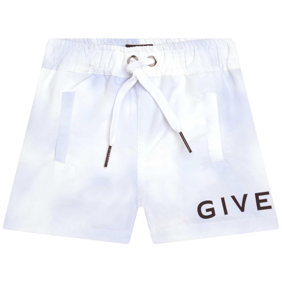 Baby Boys White Swim Shorts