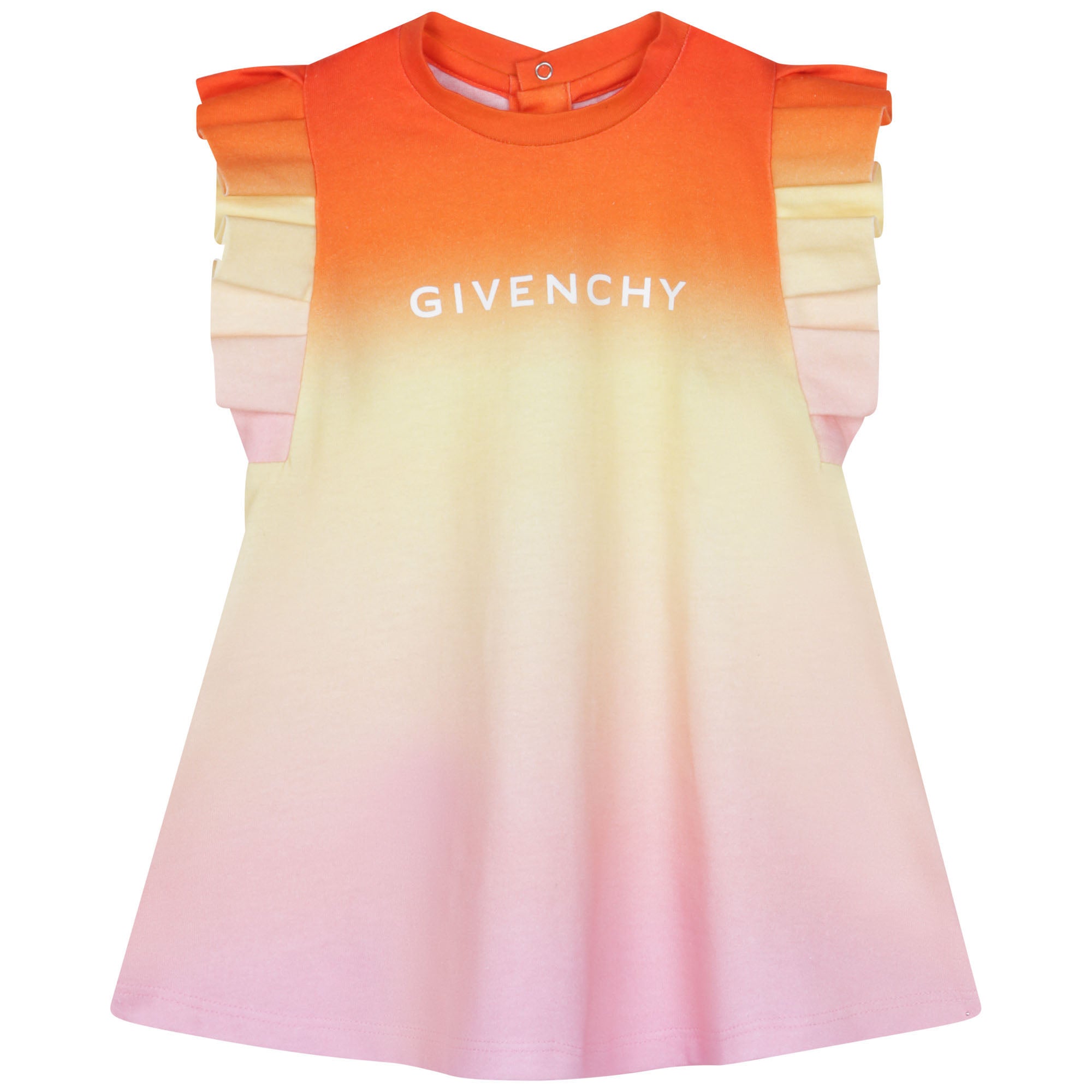 Baby Girls Multicolor Logo Cotton Dress