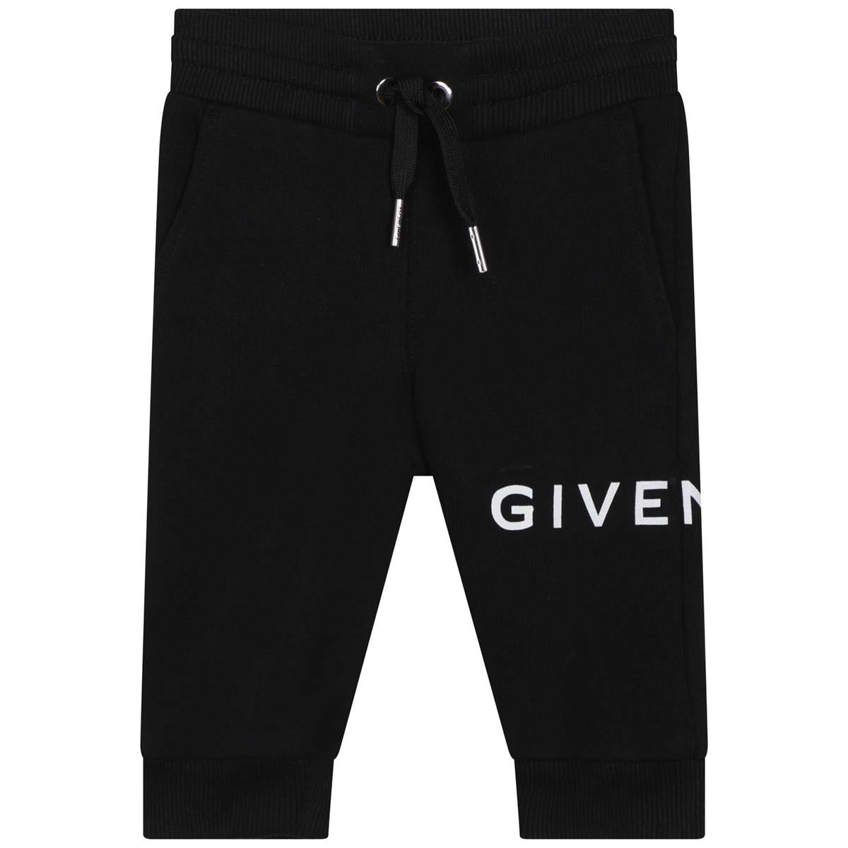 Baby Boys & Girls Black Logo Trousers