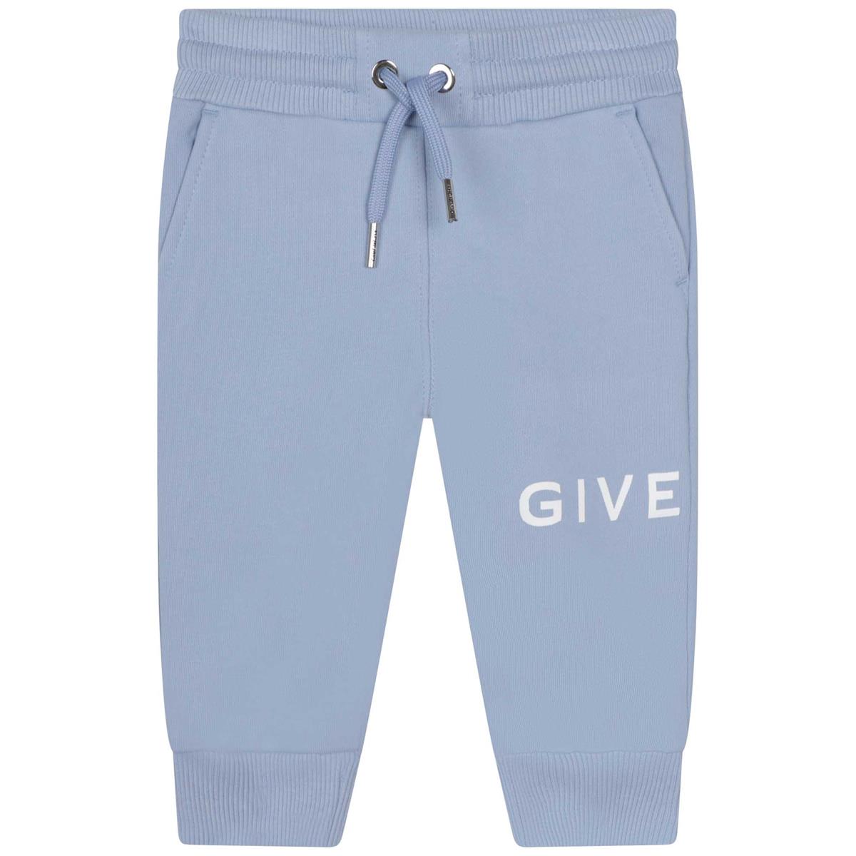 Baby Boys & Girls Light Blue Logo Trousers