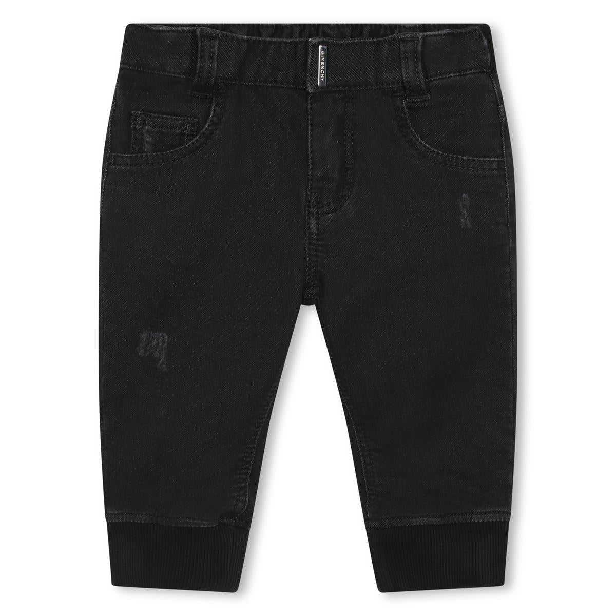 Boys & Girls Black Denim Trousers