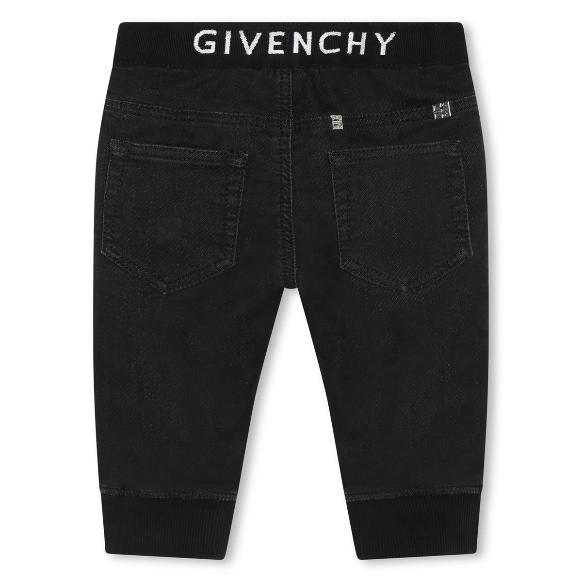 Boys & Girls Black Denim Trousers