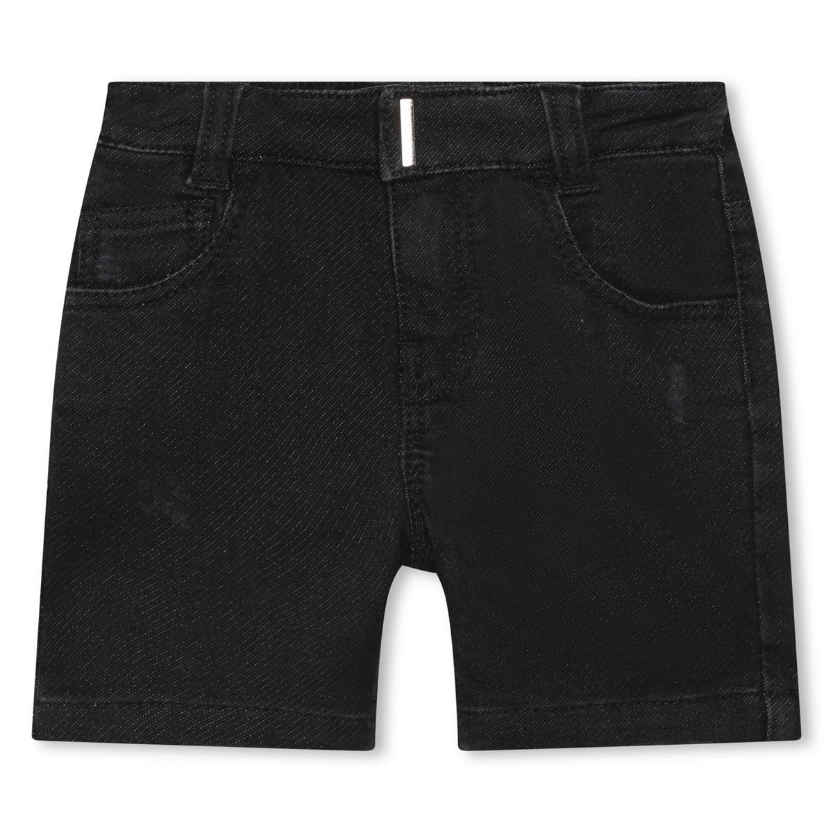 Baby Boys & Girls Black Denim Shorts