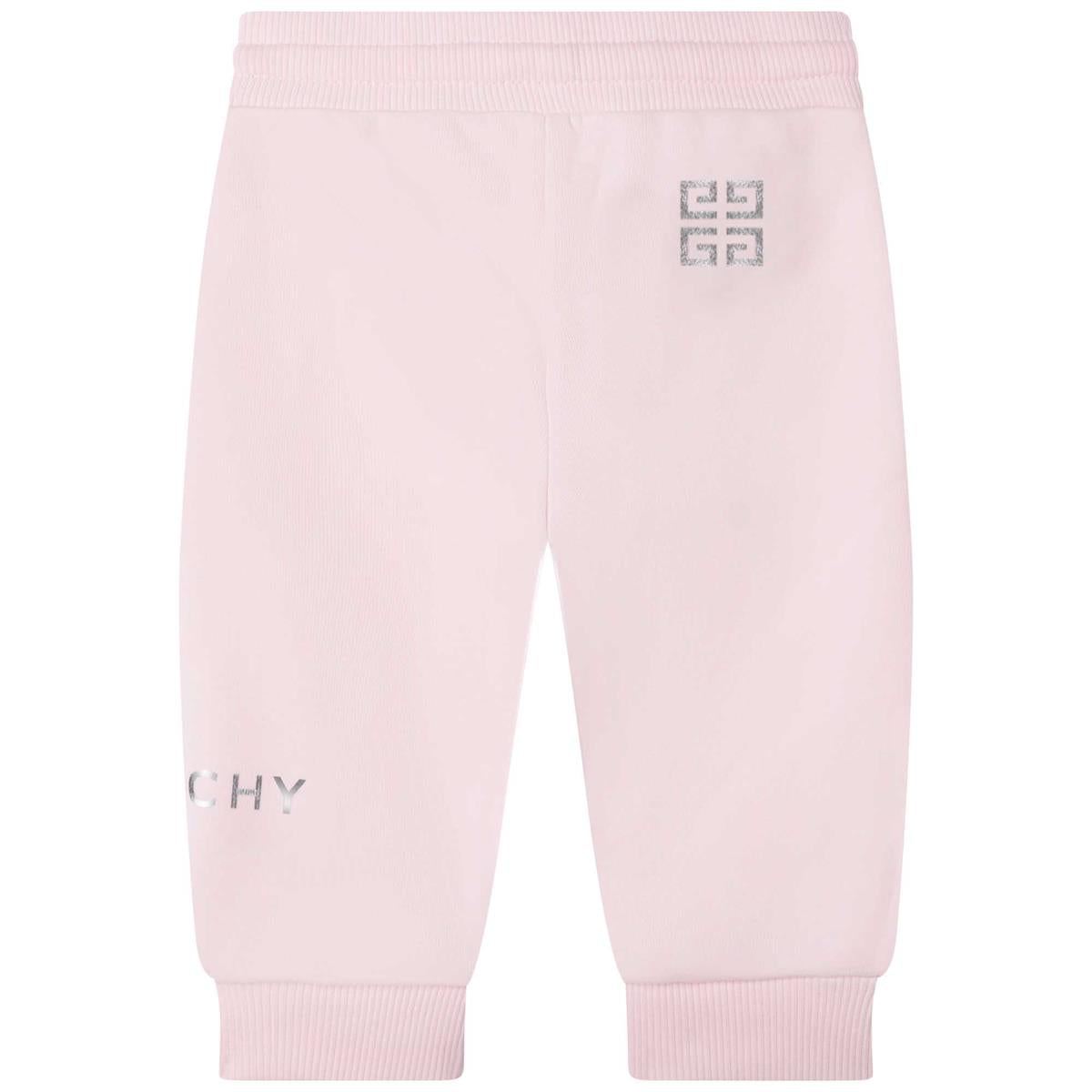Baby Boys & Girls Pink Logo Trousers
