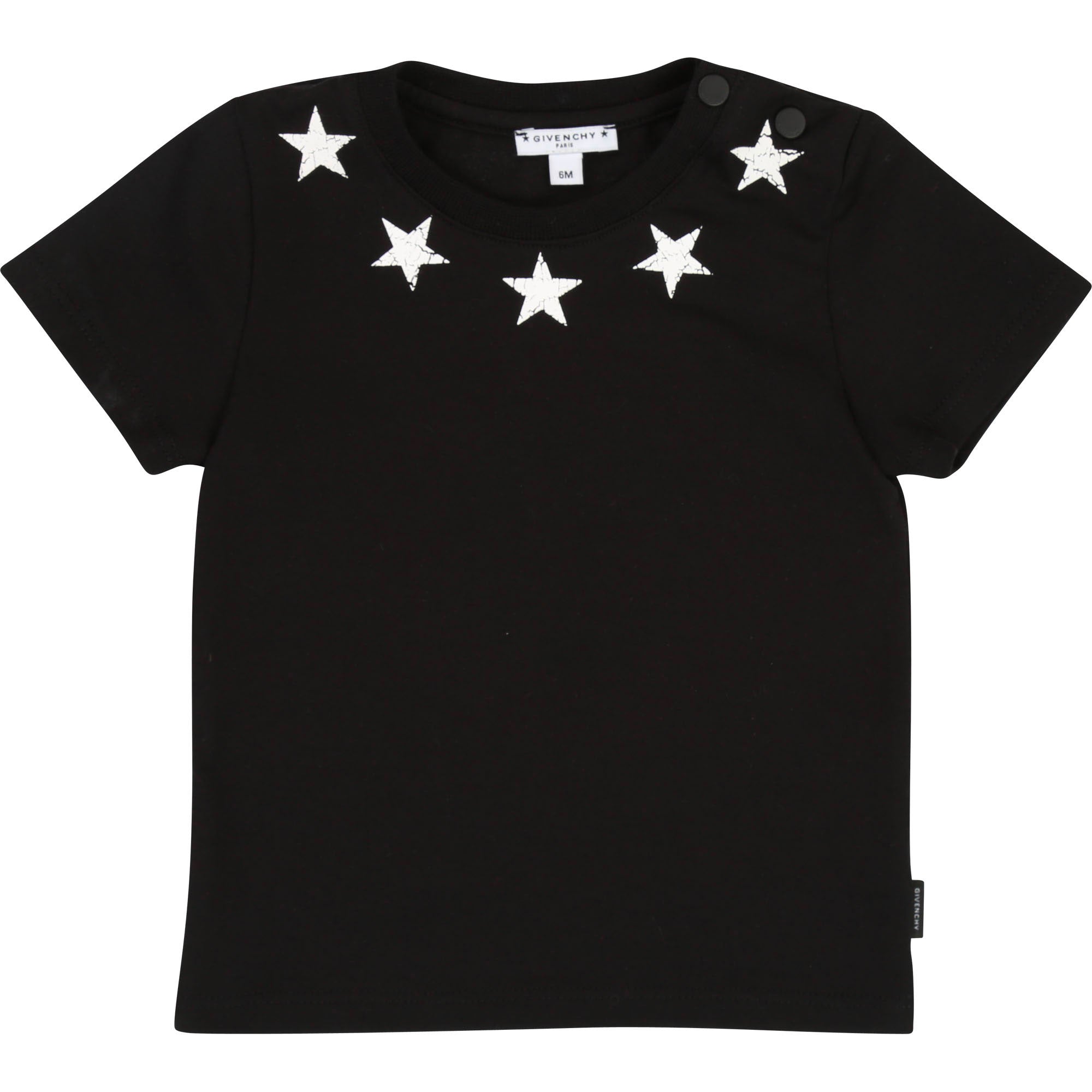 Baby Boys Black Star Cotton T-shirt