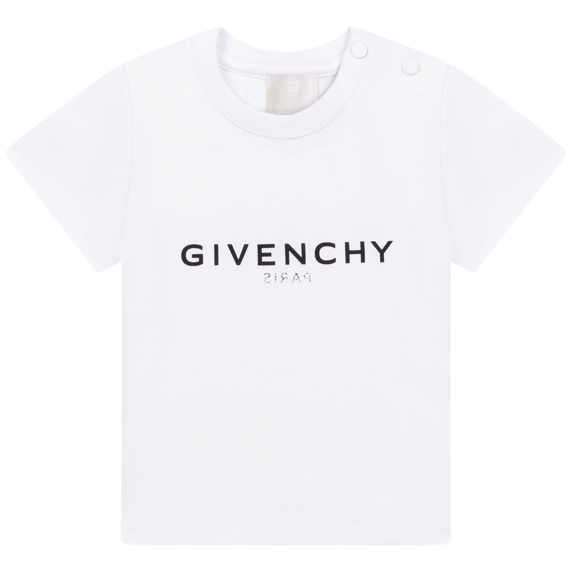 Boys & Girls White Cotton T-Shirt
