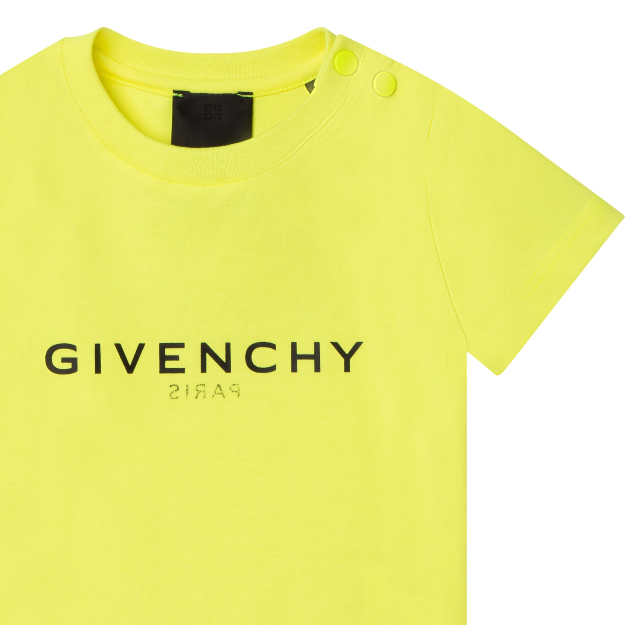 Baby Boys Yellow Logo Cotton T-Shirt