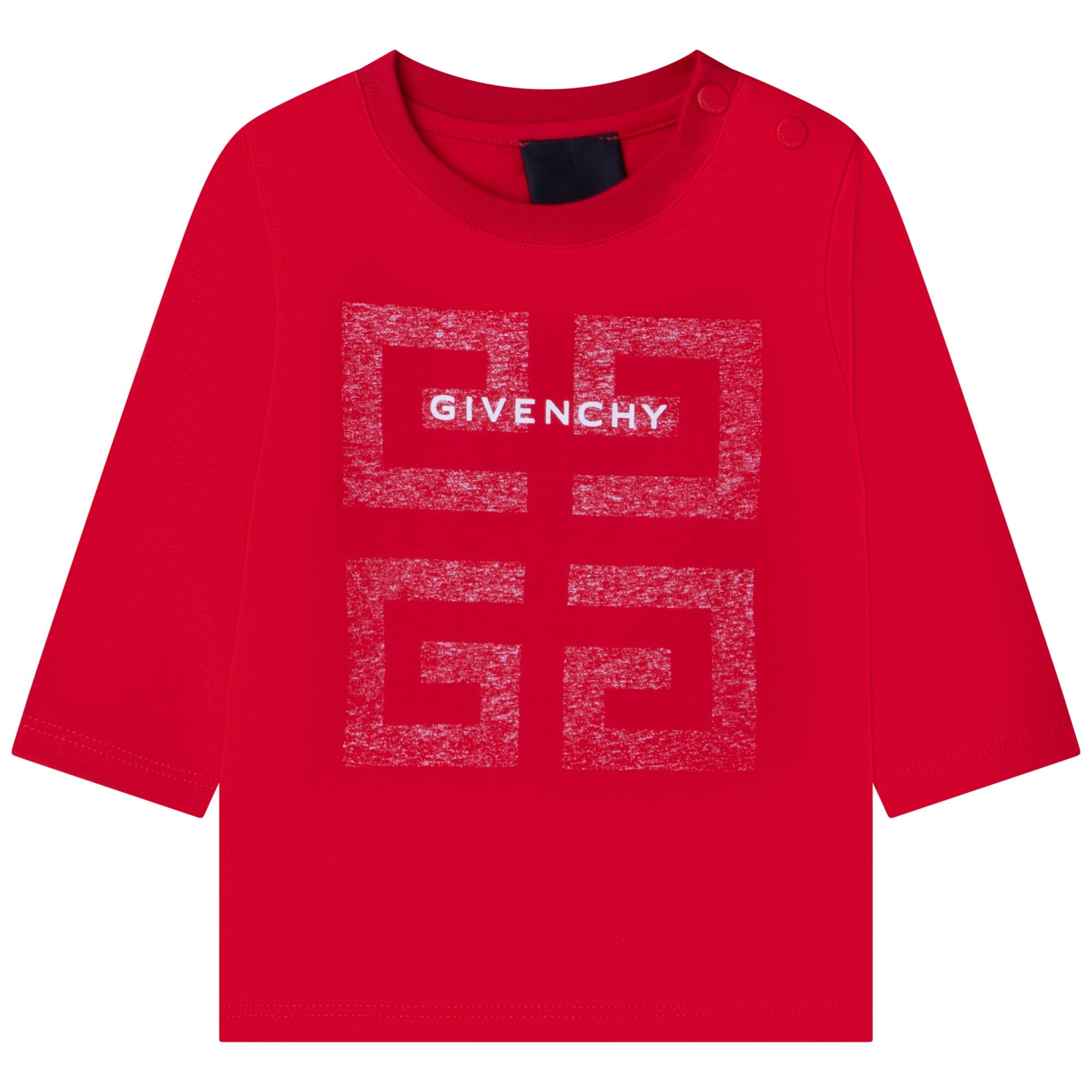 Baby Boys Red Logo Cotton T-Shirt