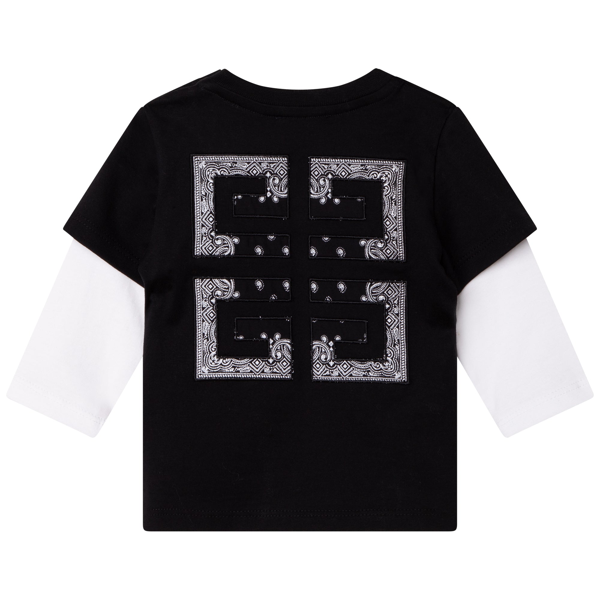 Baby Boys Black Logo Cotton T-Shirt