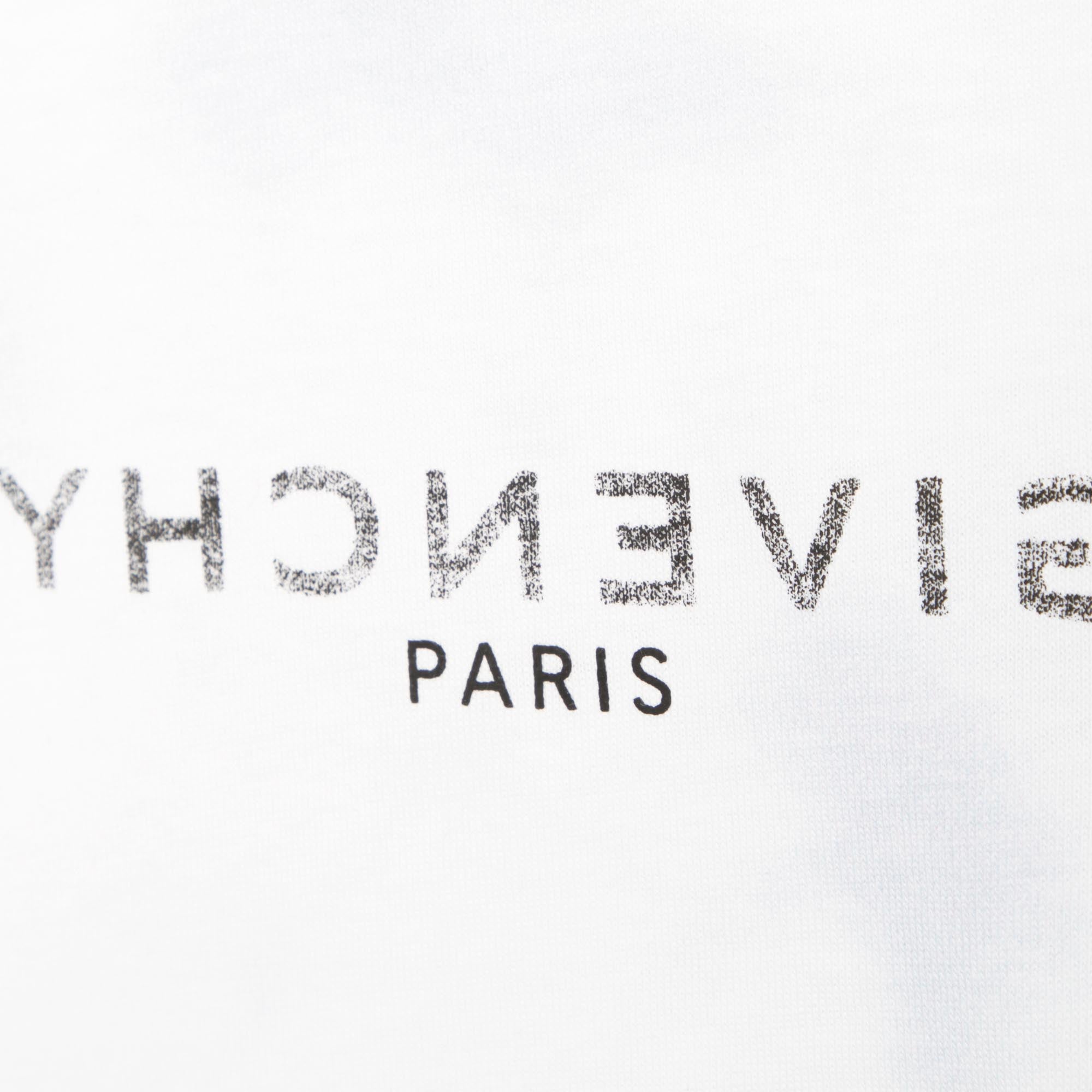 Baby Boys White Logo Cotton T-Shirt