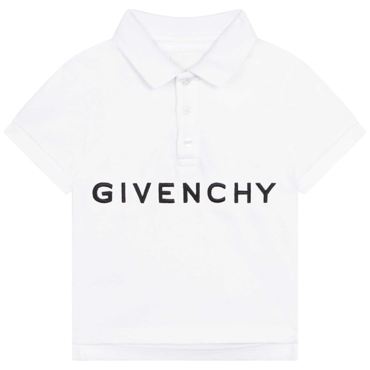 Baby Boys White Logo Polo Shirt