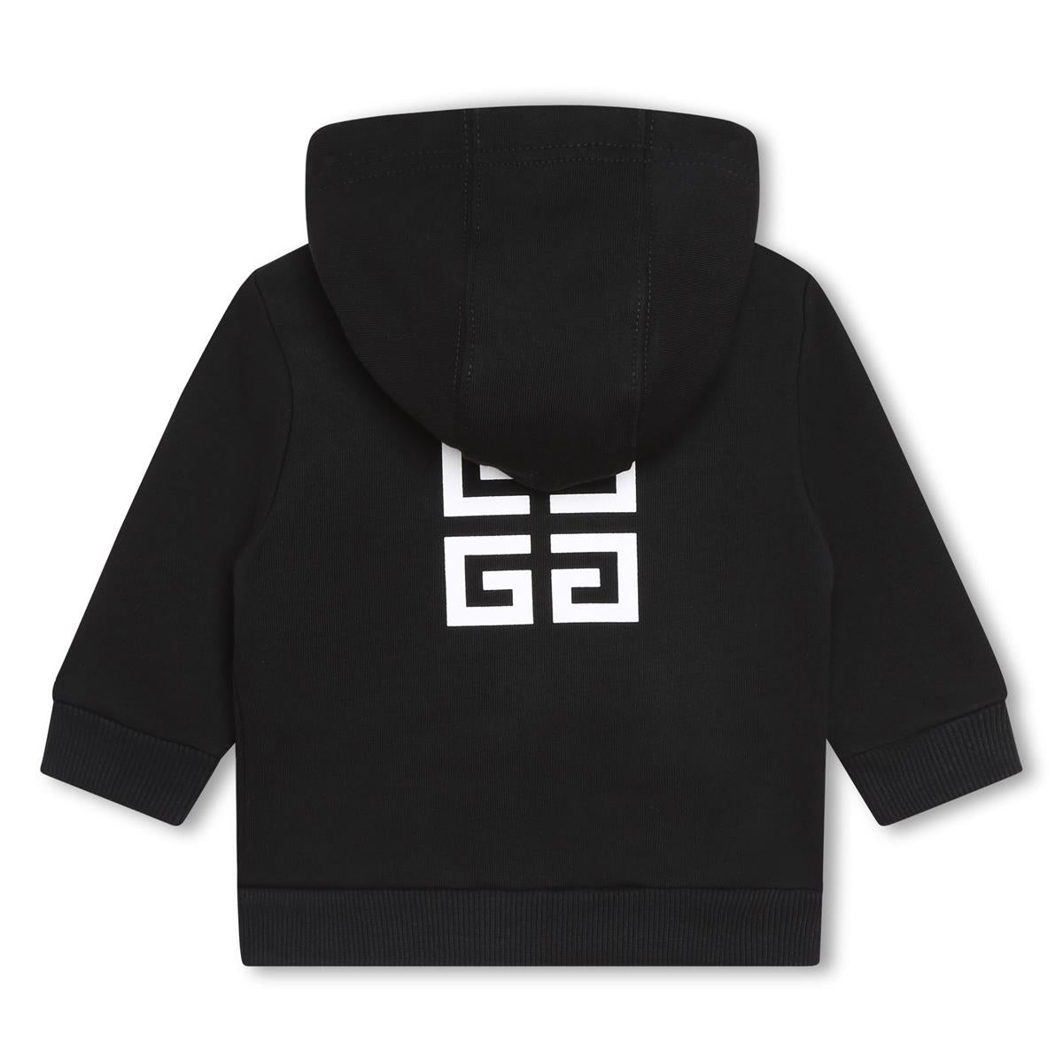 Baby Boys & Girls Black Hooded Sweatshirt