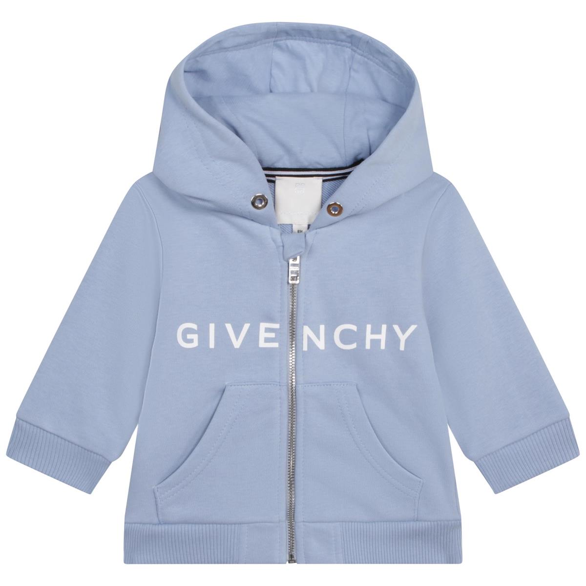 Baby Boys & Girls Blue Hooded Sweatshirt