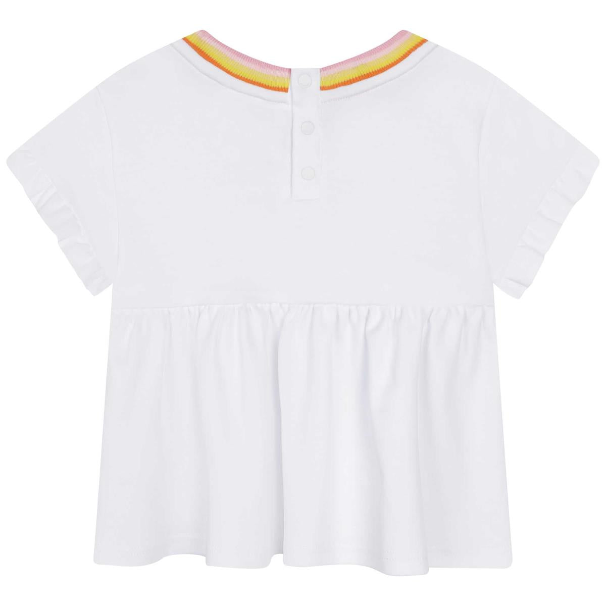 Baby Girls White Logo T-Shirt