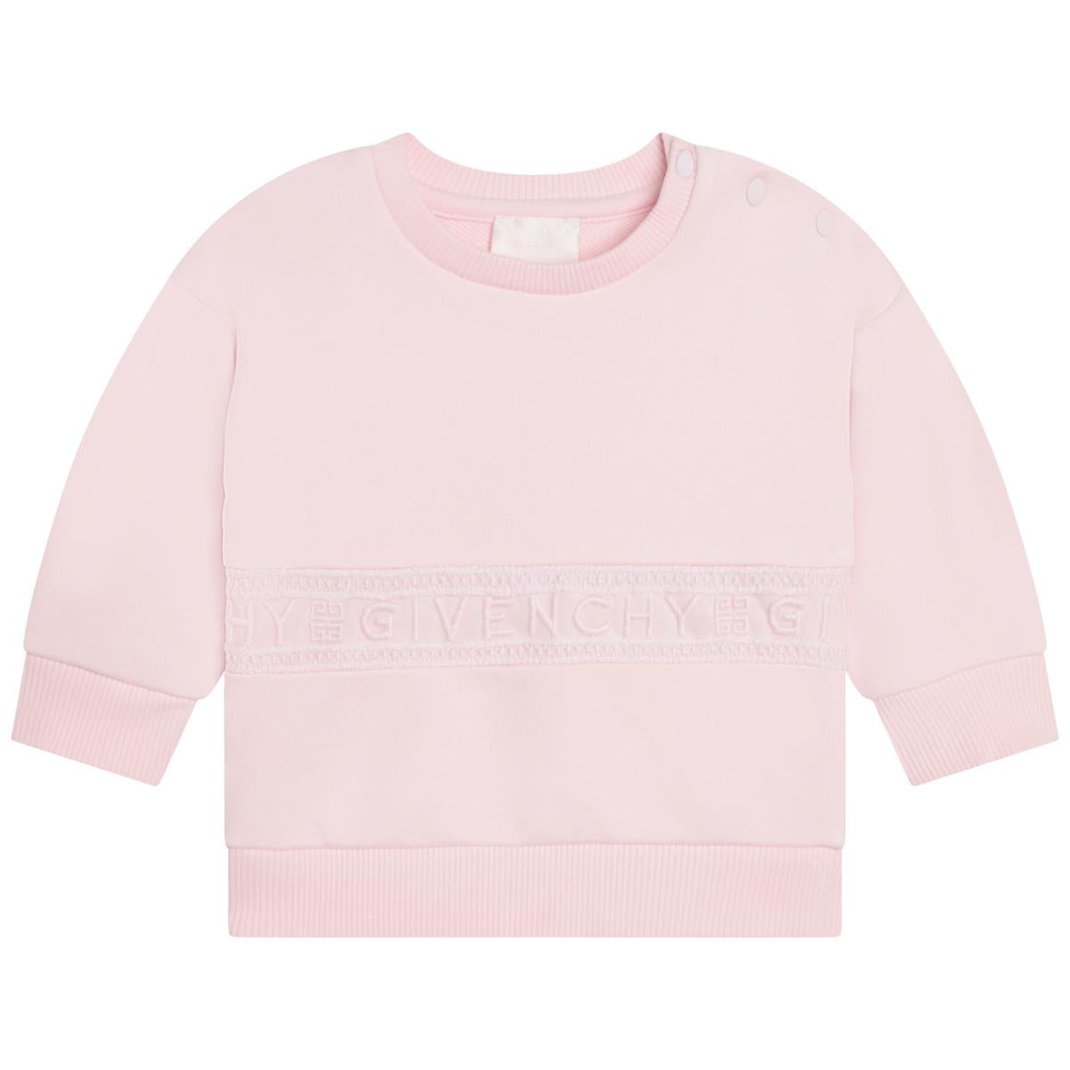 Baby Girls Pink Logo Sweatshirt