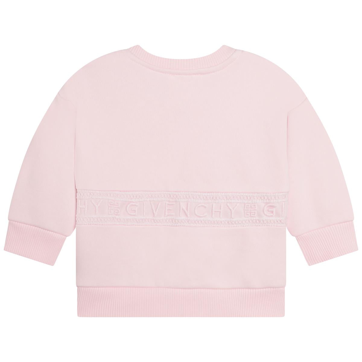 Baby Girls Pink Logo Sweatshirt