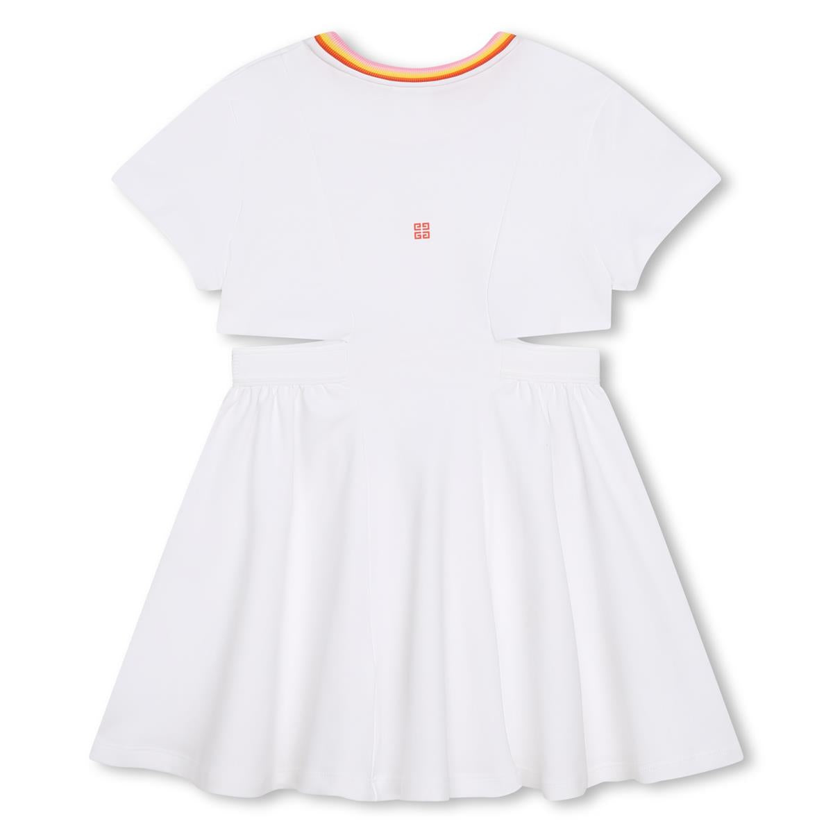 Girls White Logo Dress
