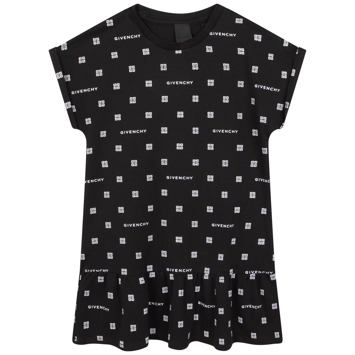 Girls Black Logo Dress
