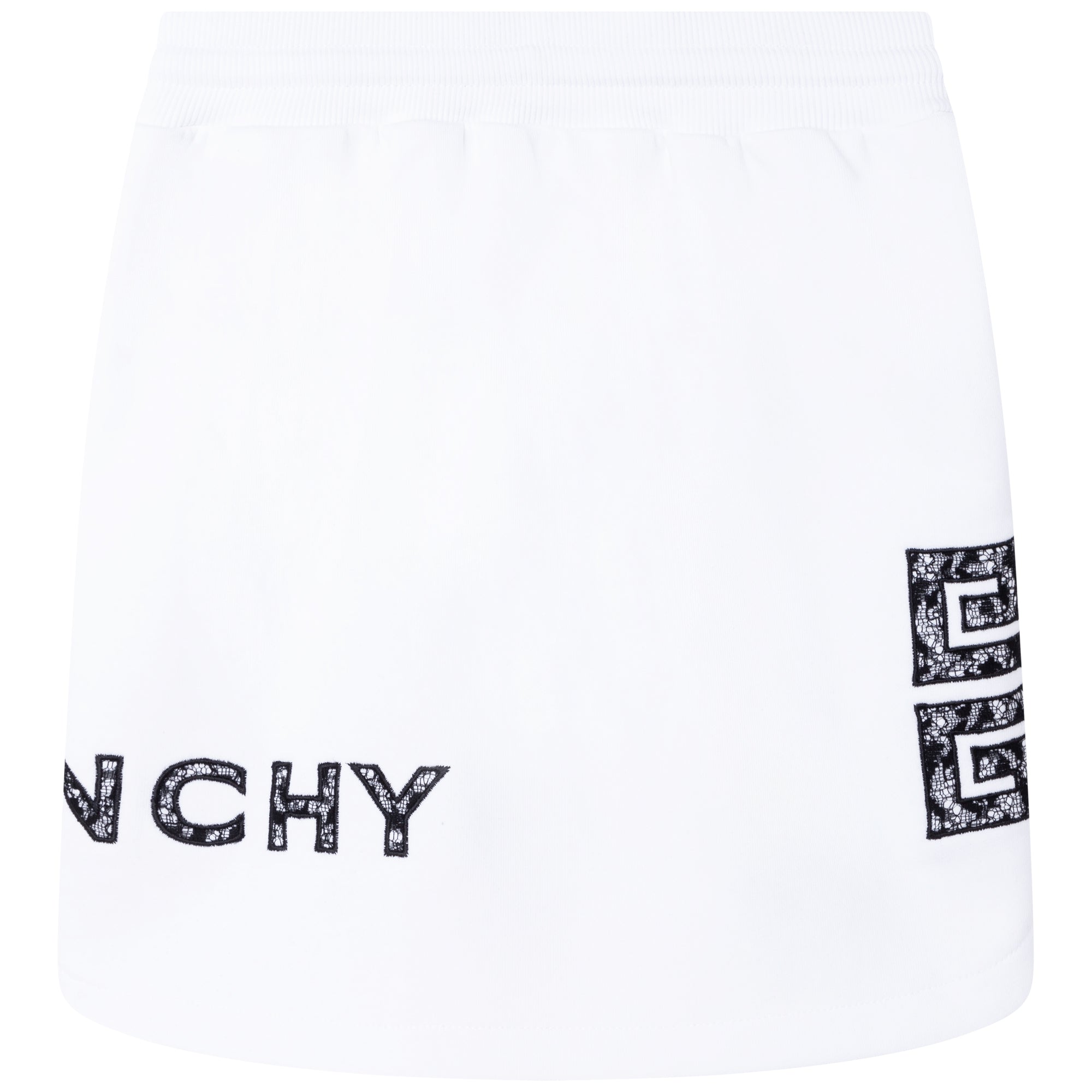 Girls White Logo Skirt