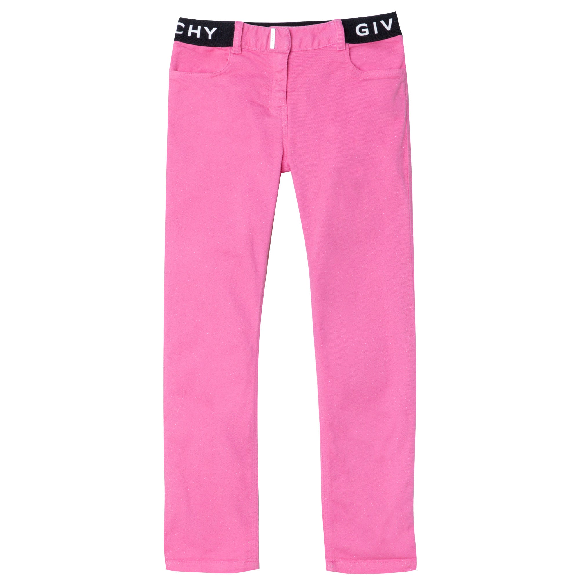 Girls Pink Logo Trousers