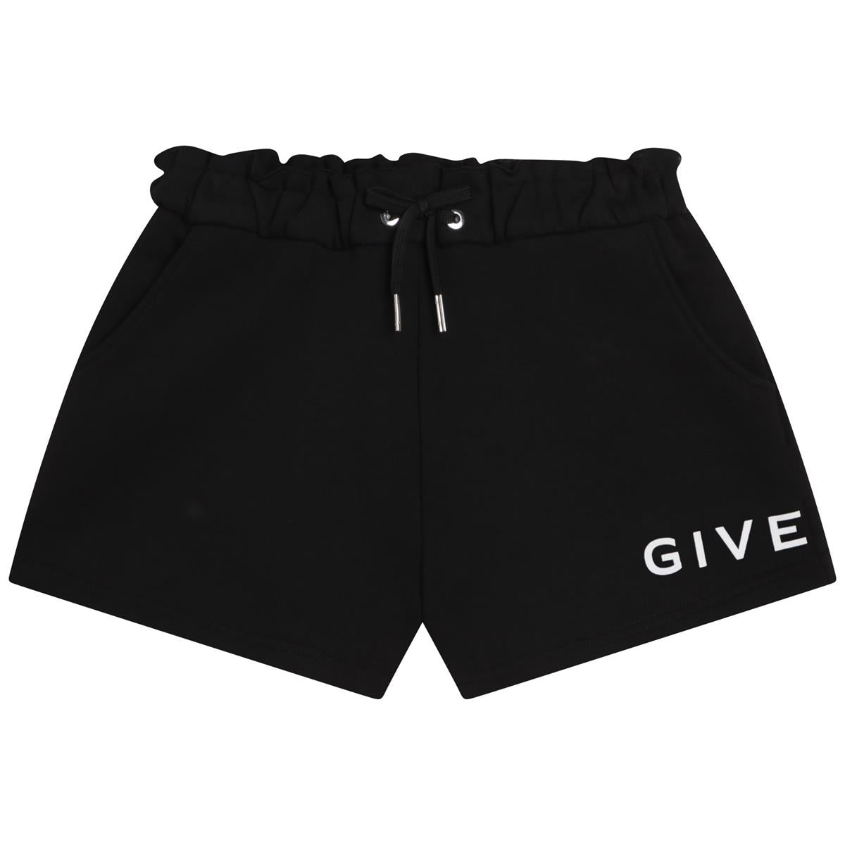 Girls Black Logo Shorts