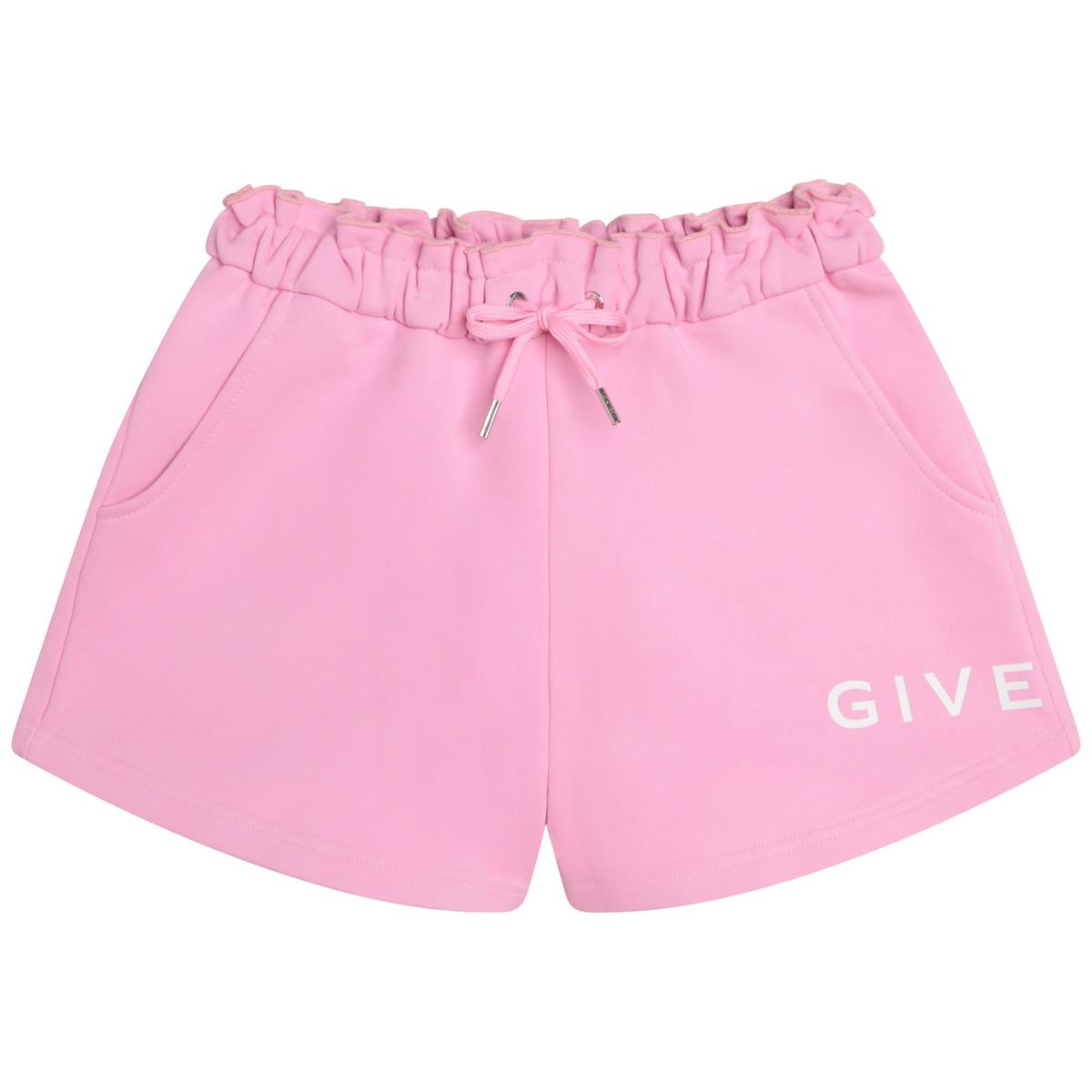 Girls Pink Logo Shorts