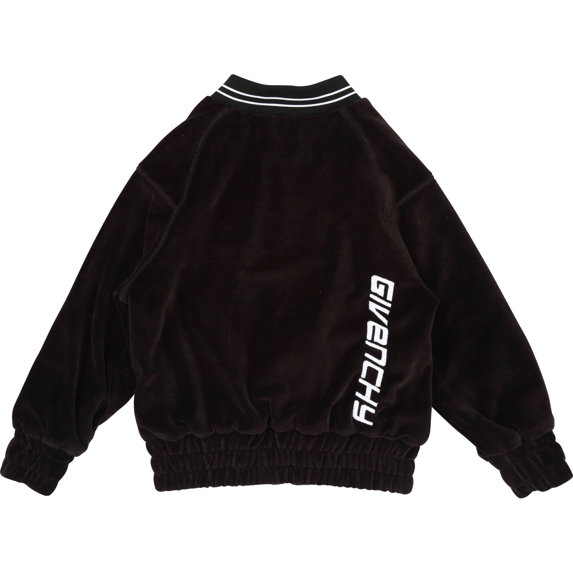 Girls Black Logo Cardigan