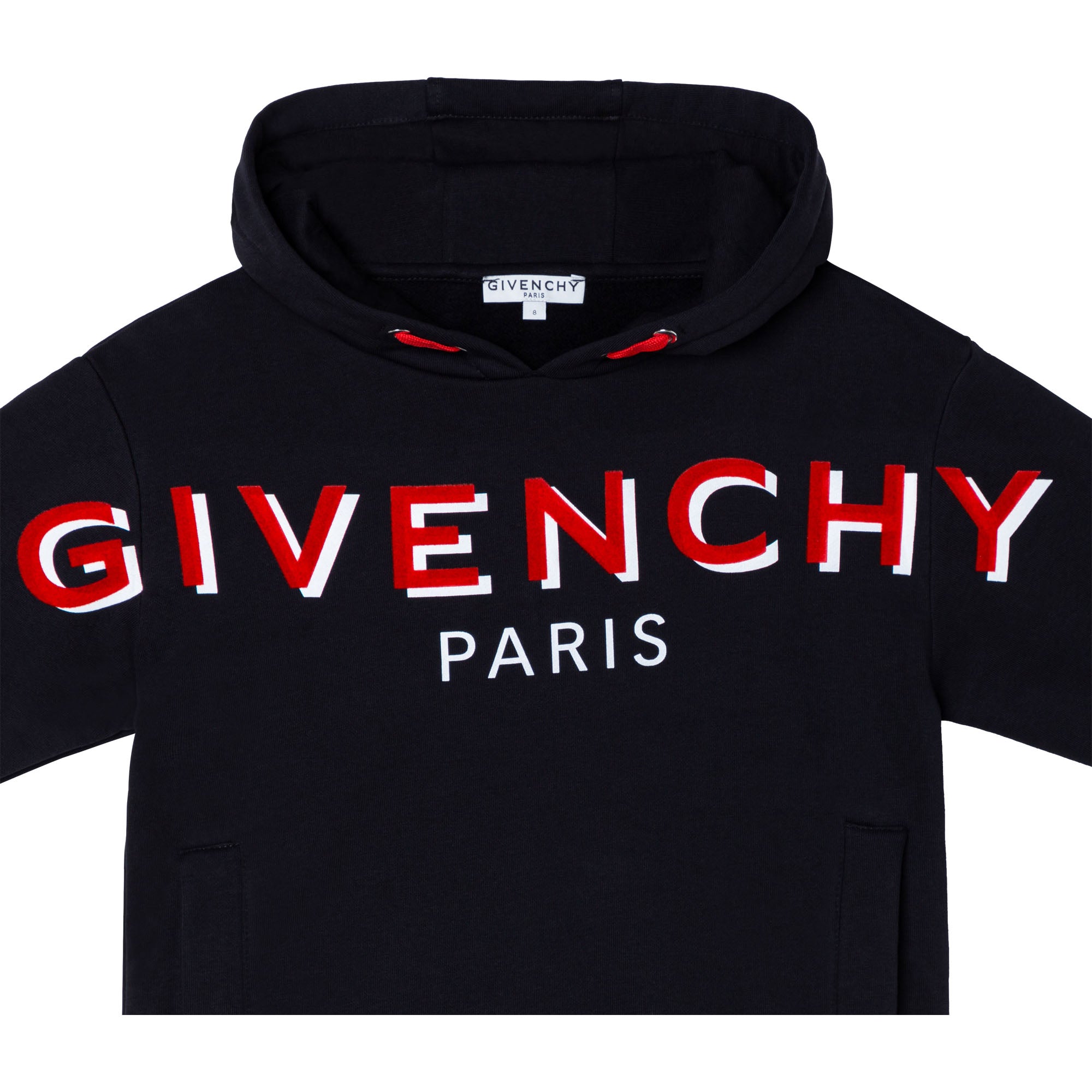 Girls Black Logo Hooded Sweatshirt