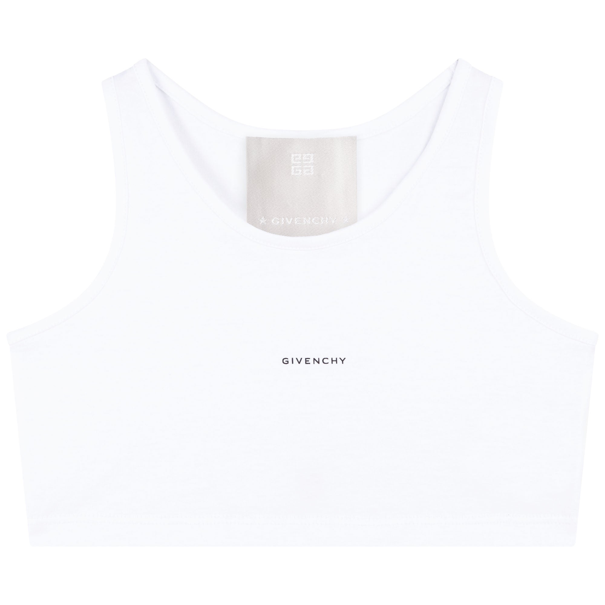 Boys & Girls White Logo Cotton Vest Set