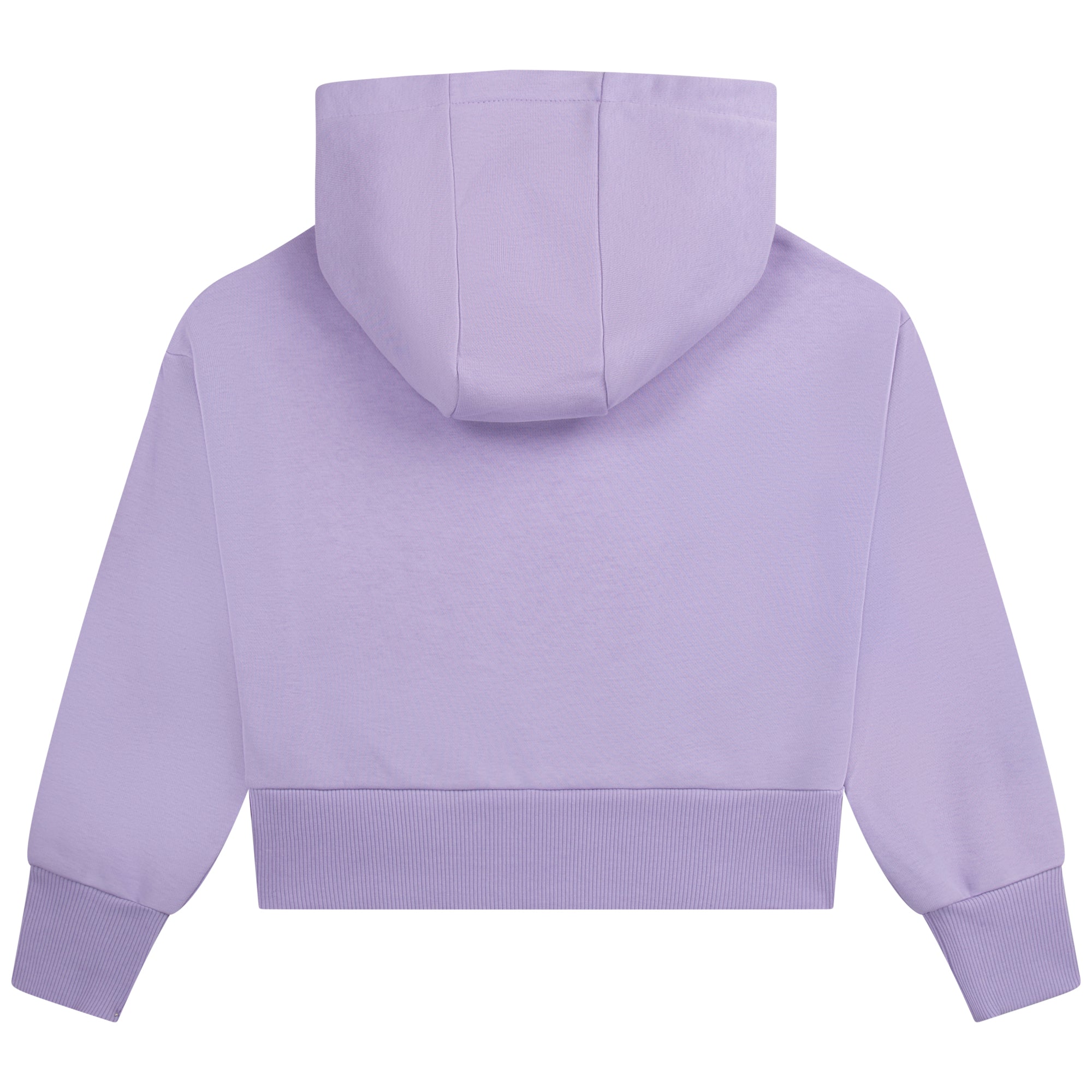 Girls Light Violet Logo Cotton Sweatshirt