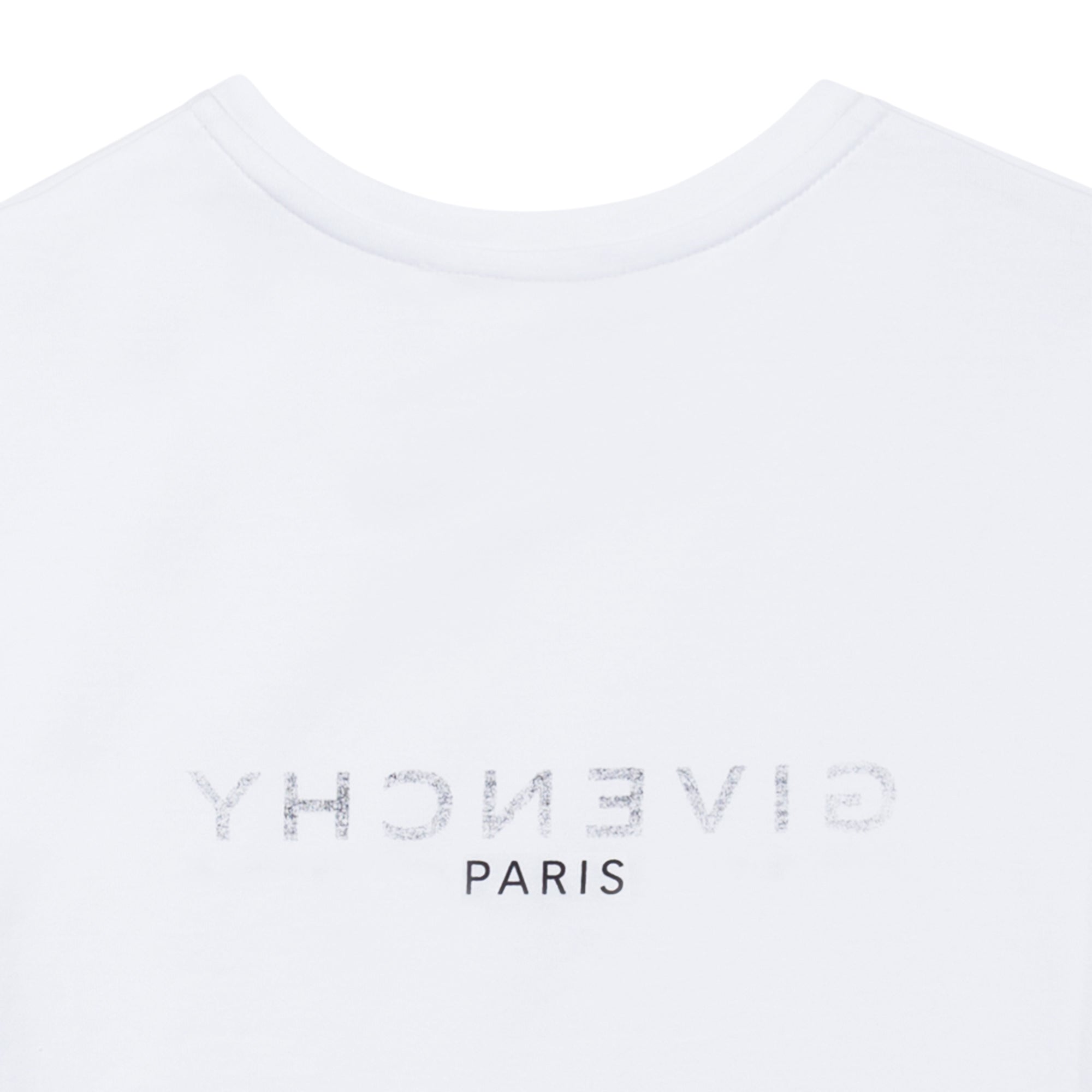 Girls White Logo Cotton T-Shirt