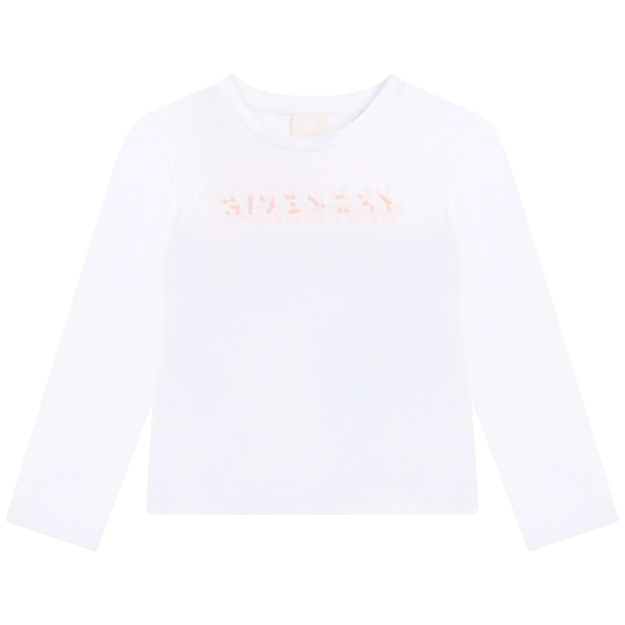 Girls White Logo Cotton T-Shirt