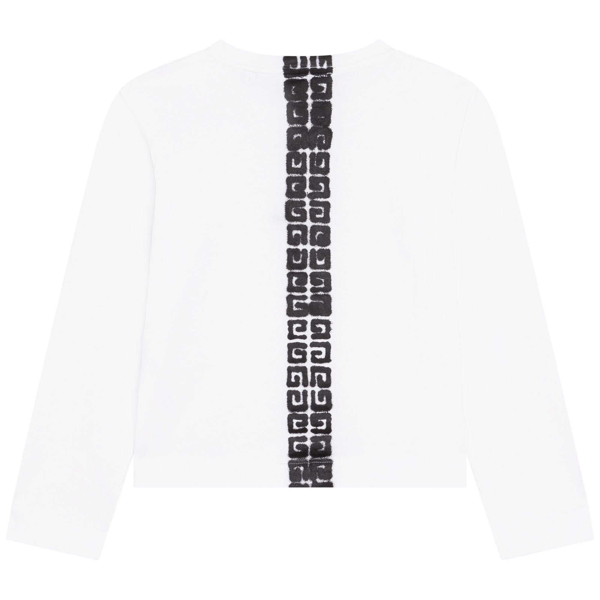 Girls White Logo Cotton T-Shirt