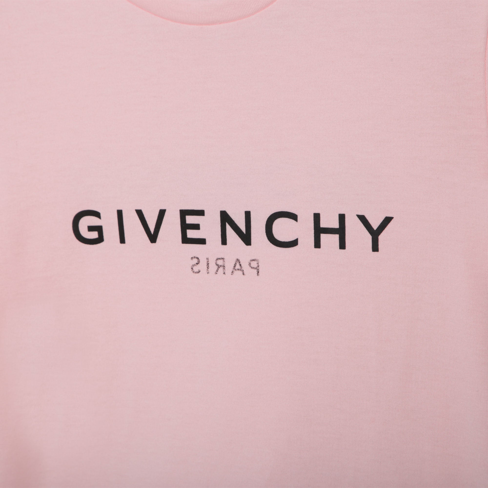 Girls Pink Logo Cotton T-Shirt