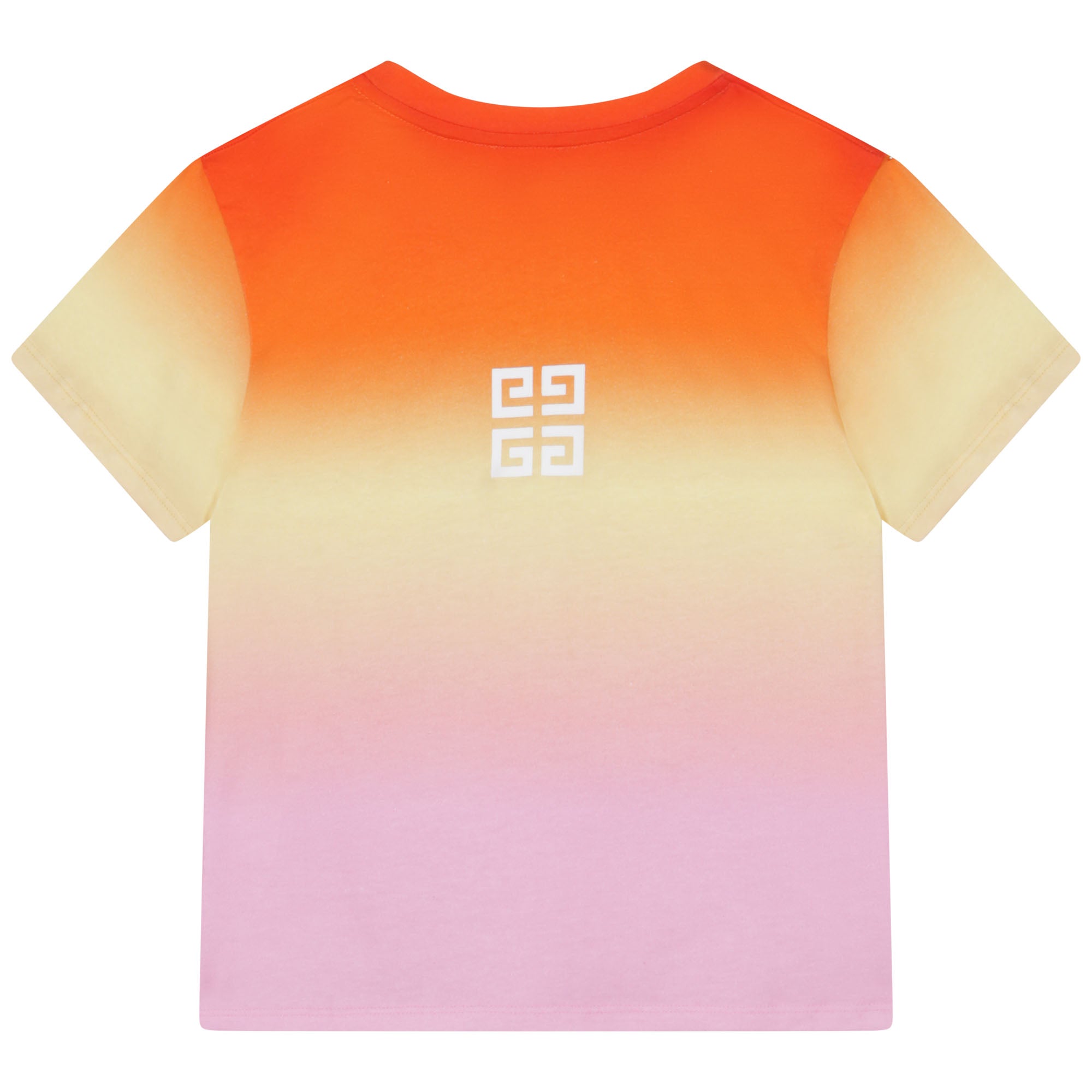 Girls Multicolor Logo Cotton T-Shirt