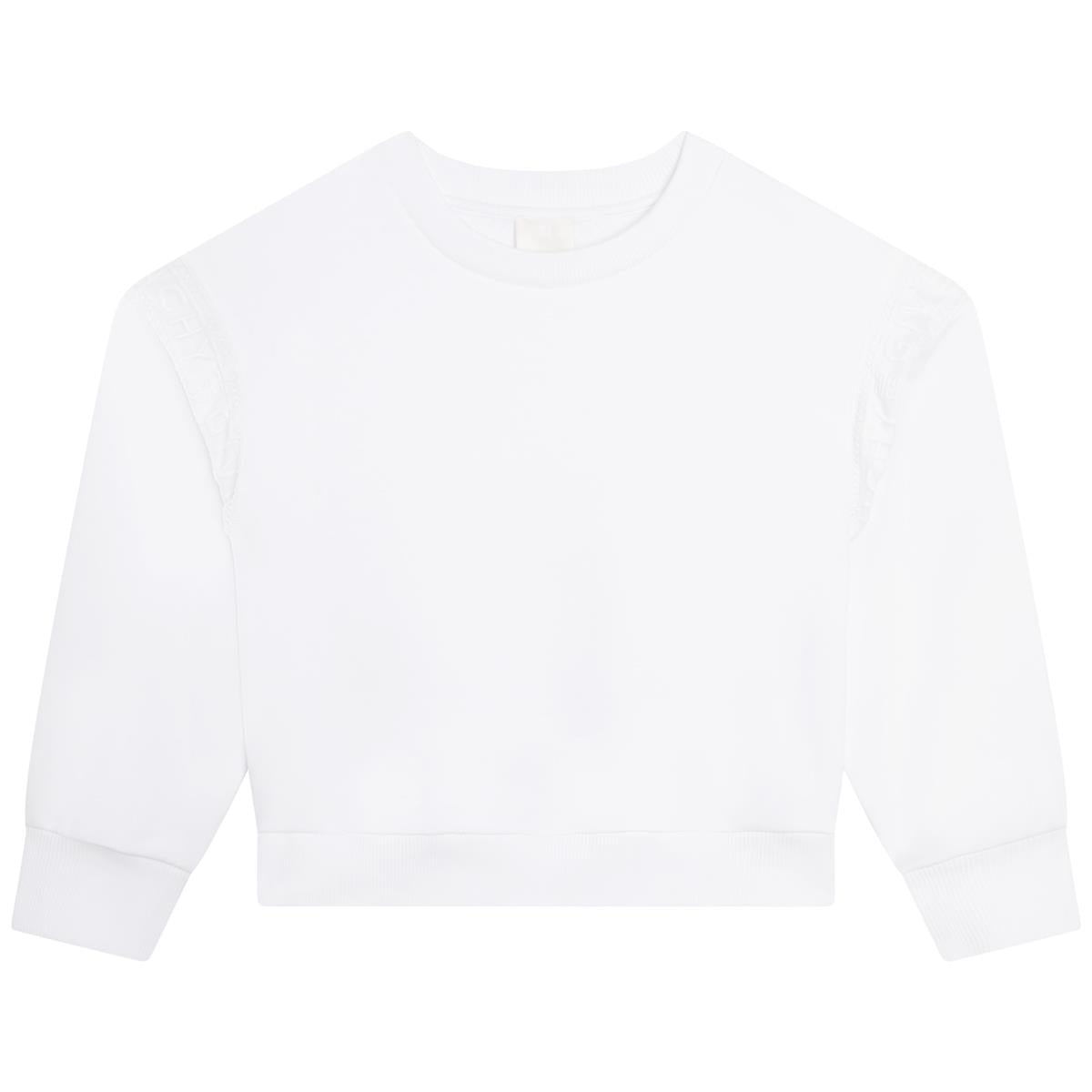 Girls White Sweatshirt