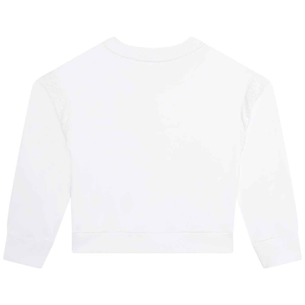 Girls White Sweatshirt
