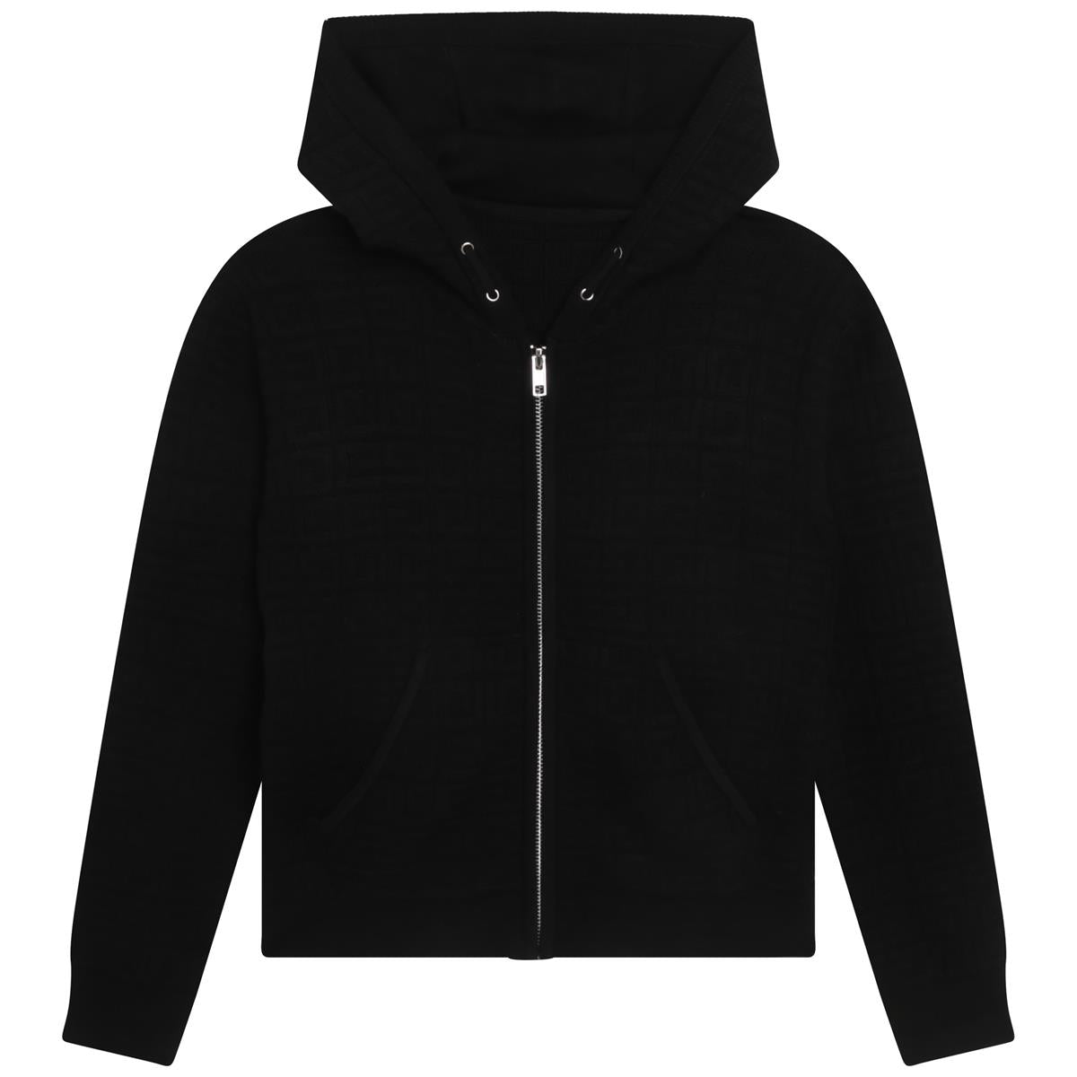 Boys & Girls Black Hooded Sweatshirt