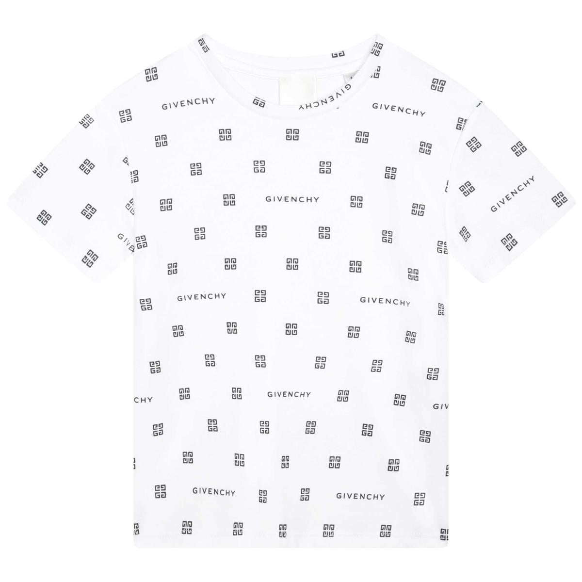 Boys White Cotton T-Shirt