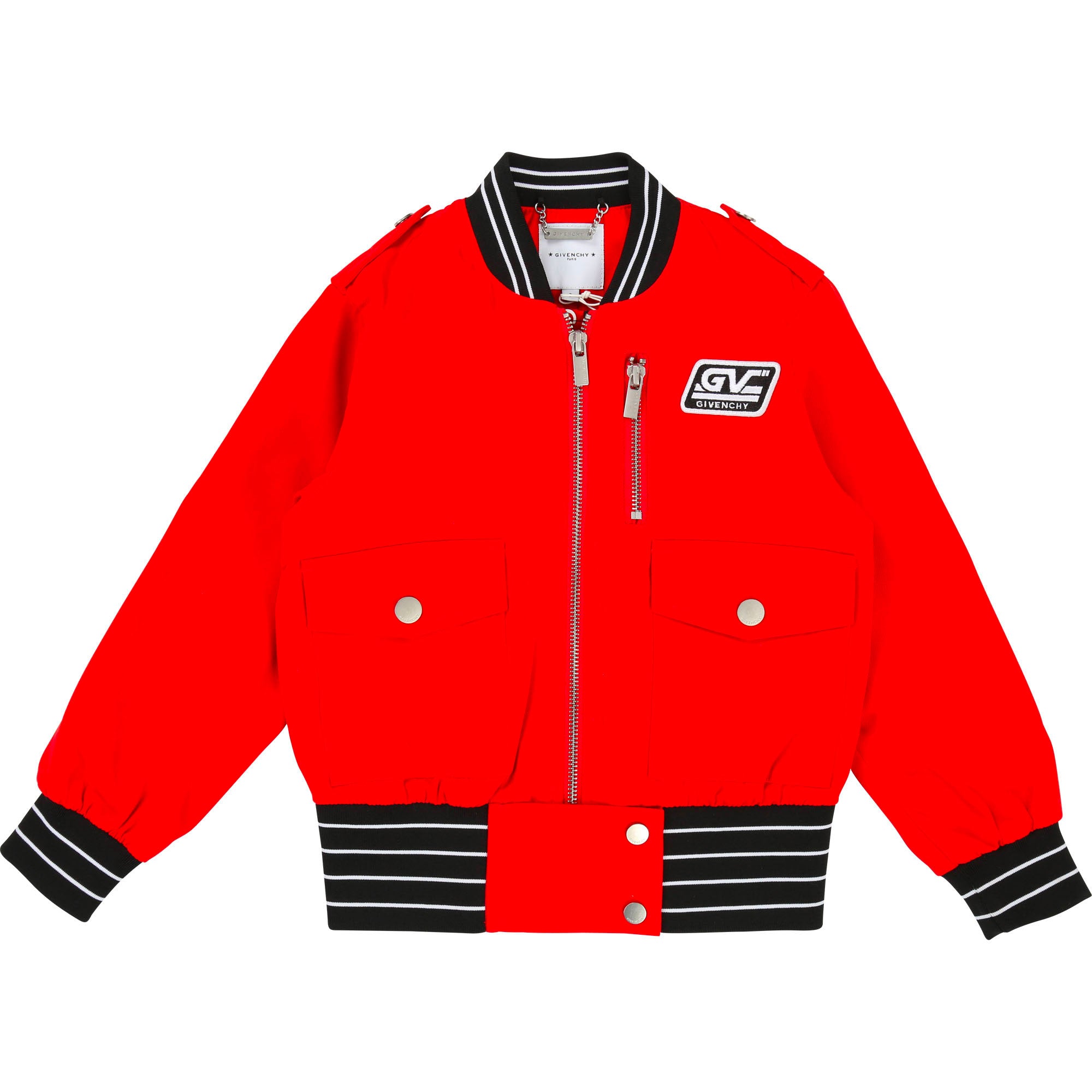 Girls Red & Black Coat