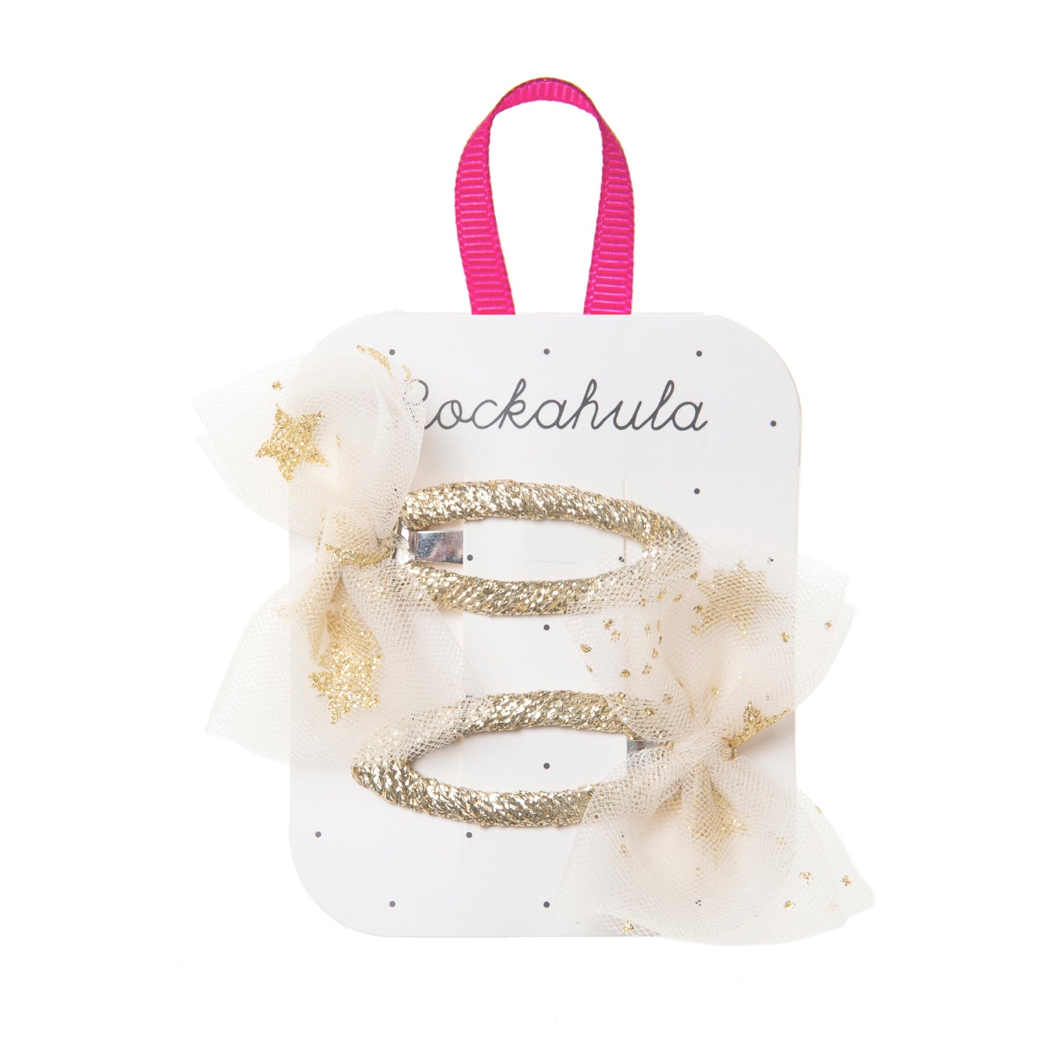Moonlight Tulle Bow Clips