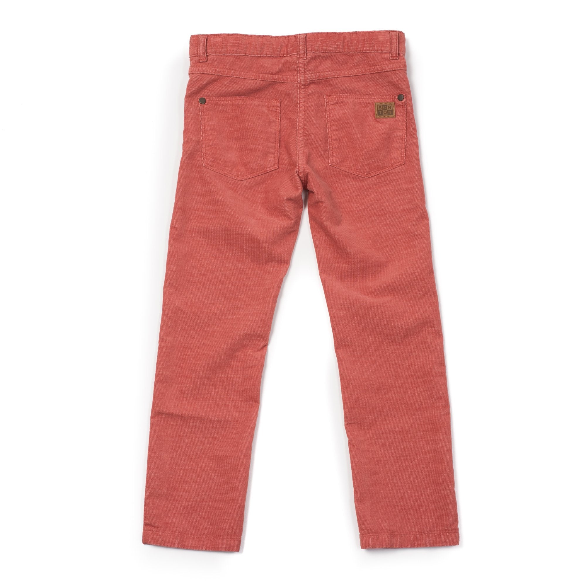 Girls Rose Cuir Cotton Trousers