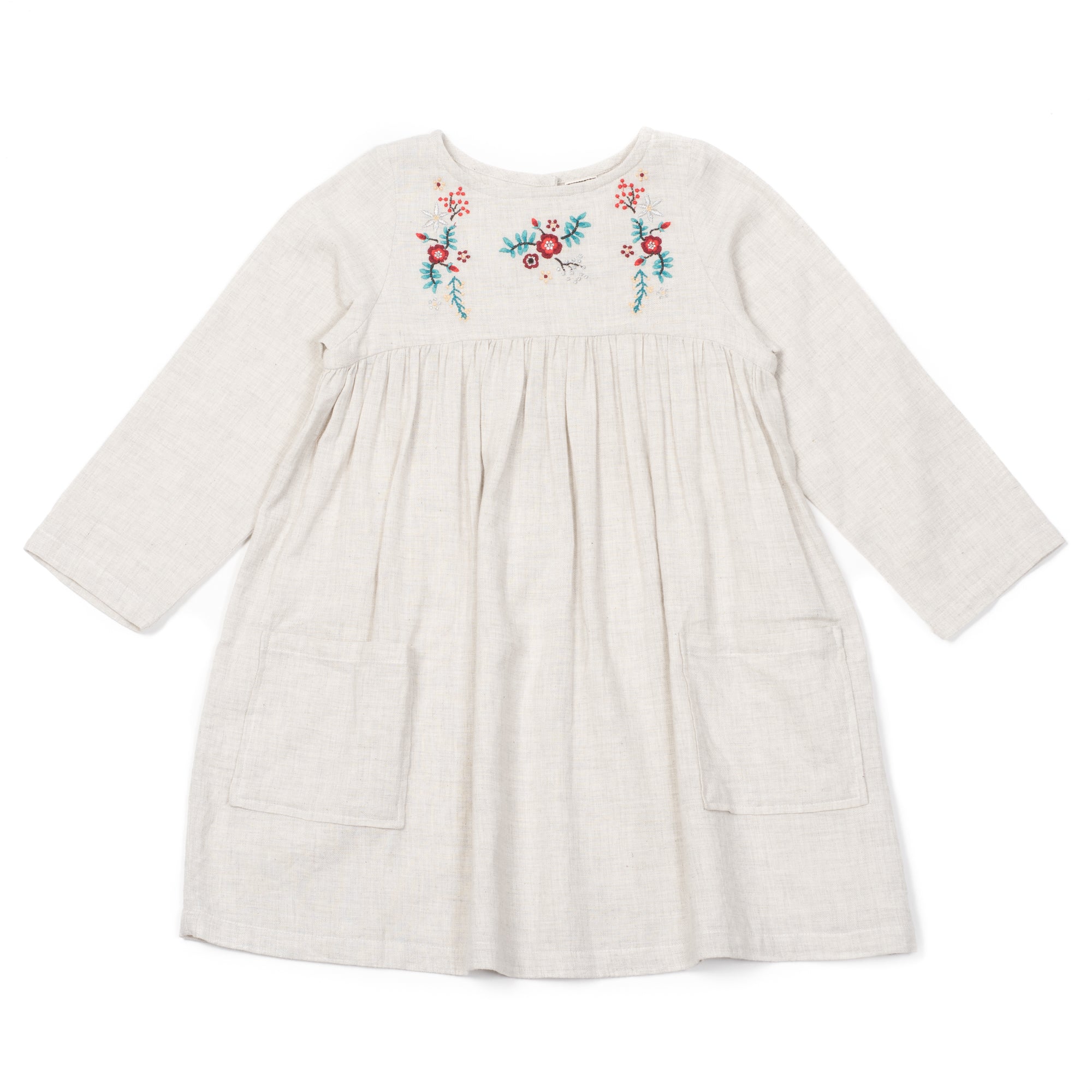 Girls Mastic Cotton Embroidery Dress