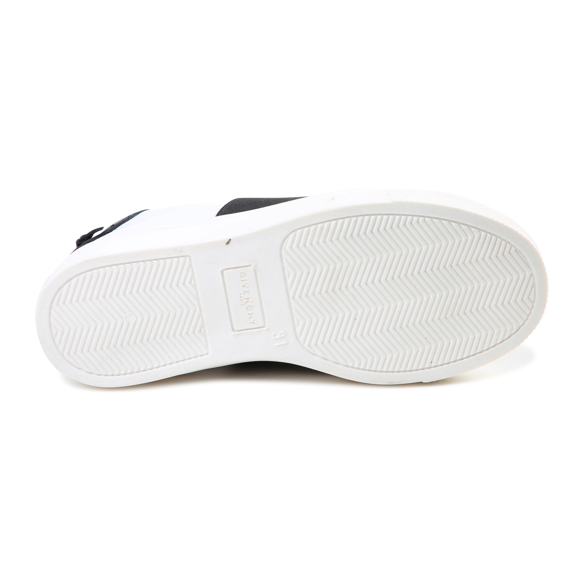 Boys & Girls White & Black Logo Shoes