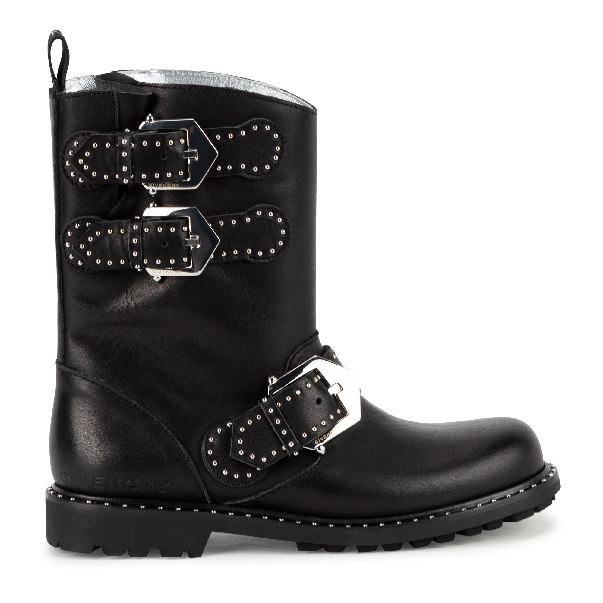 Girls Black Leather Shoes
