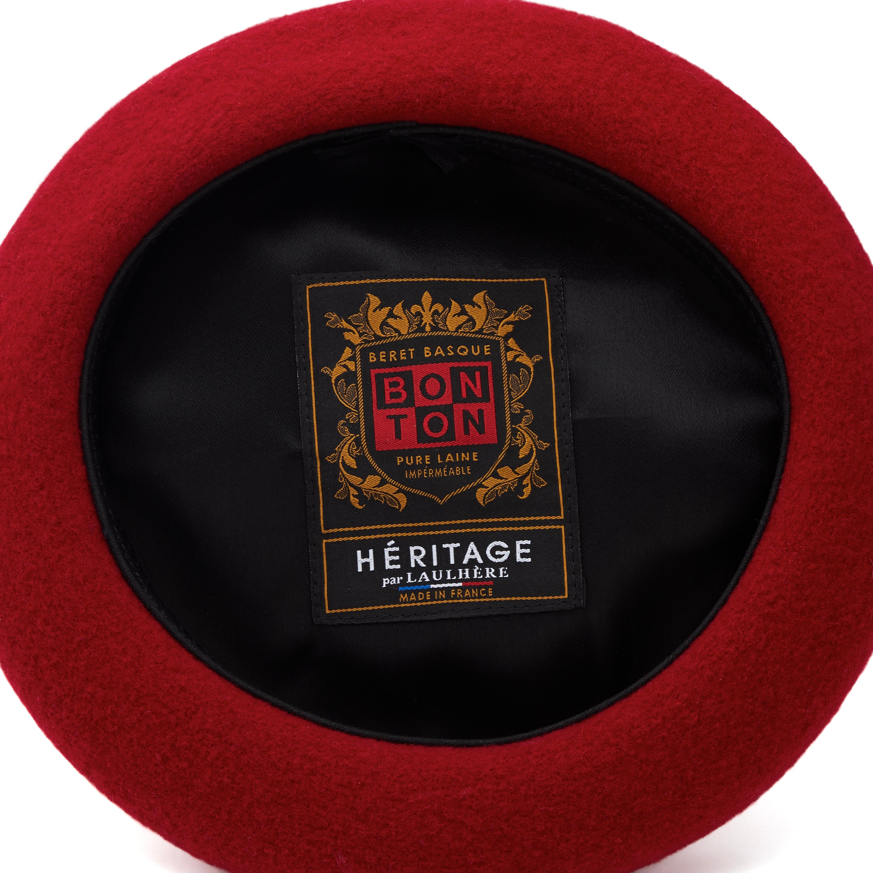 Girls Wine Red Wool Beret