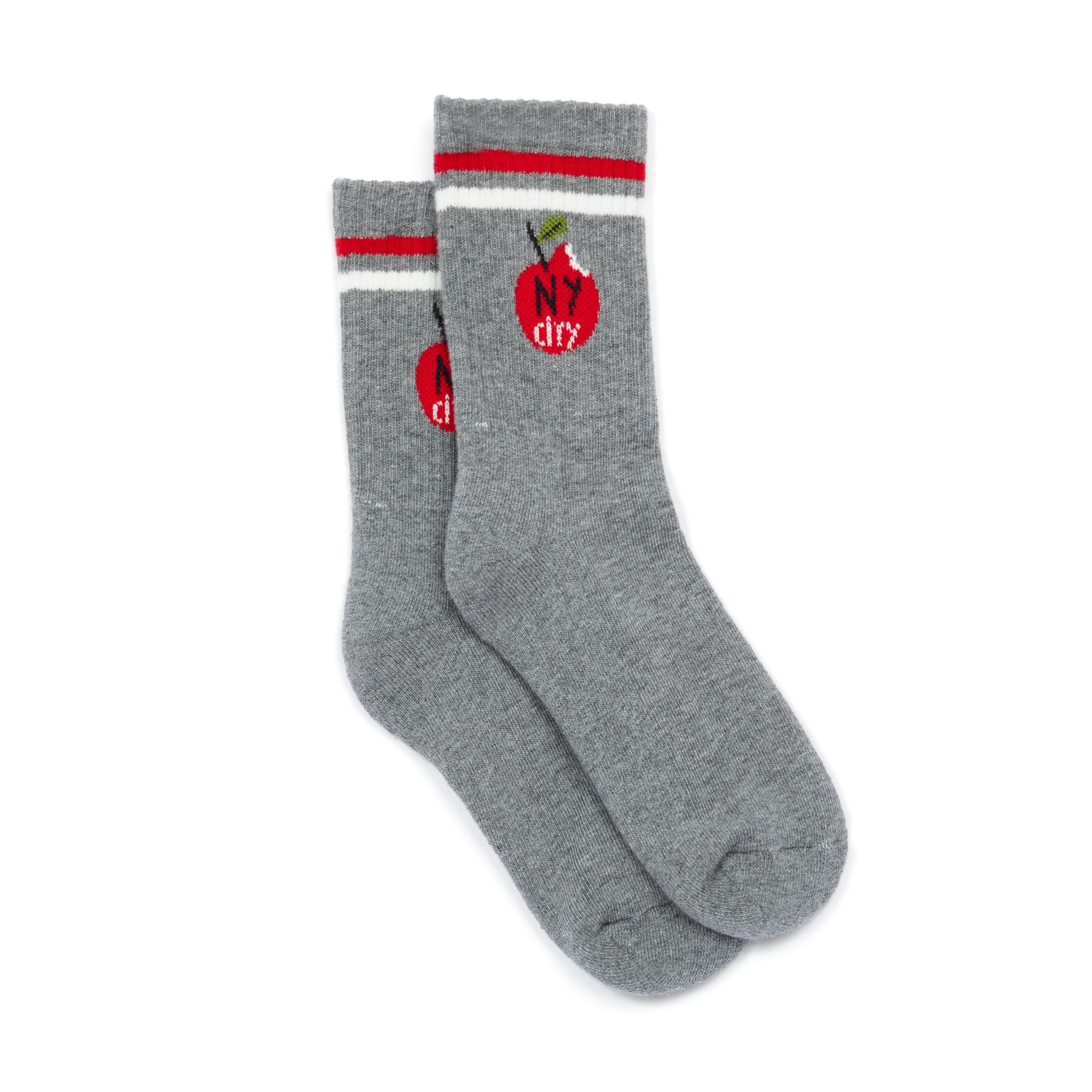 Boys Grey Logo Cotton Socks