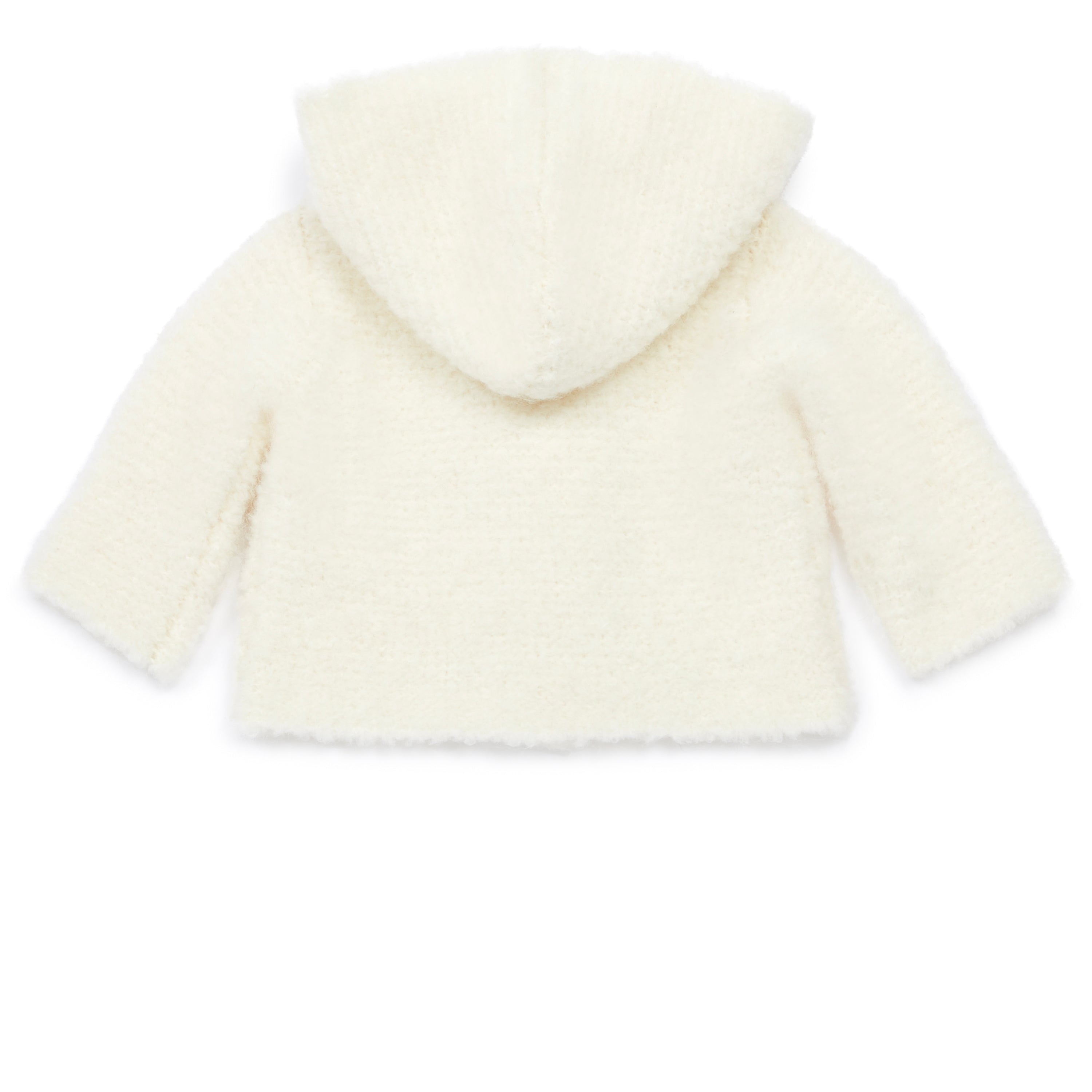 Baby Girls White Wool Coat