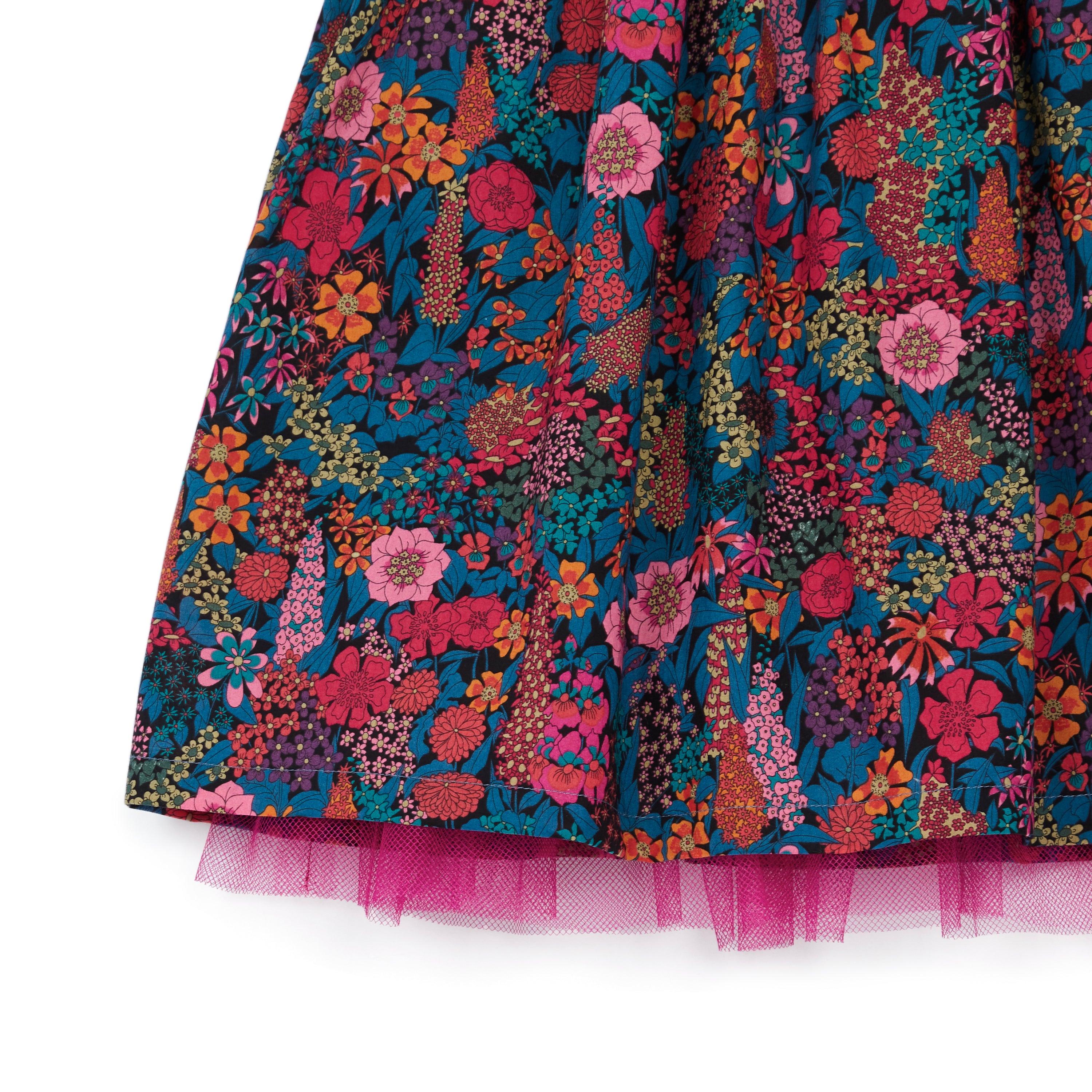 Girls Multicolor Waist Cotton Dress