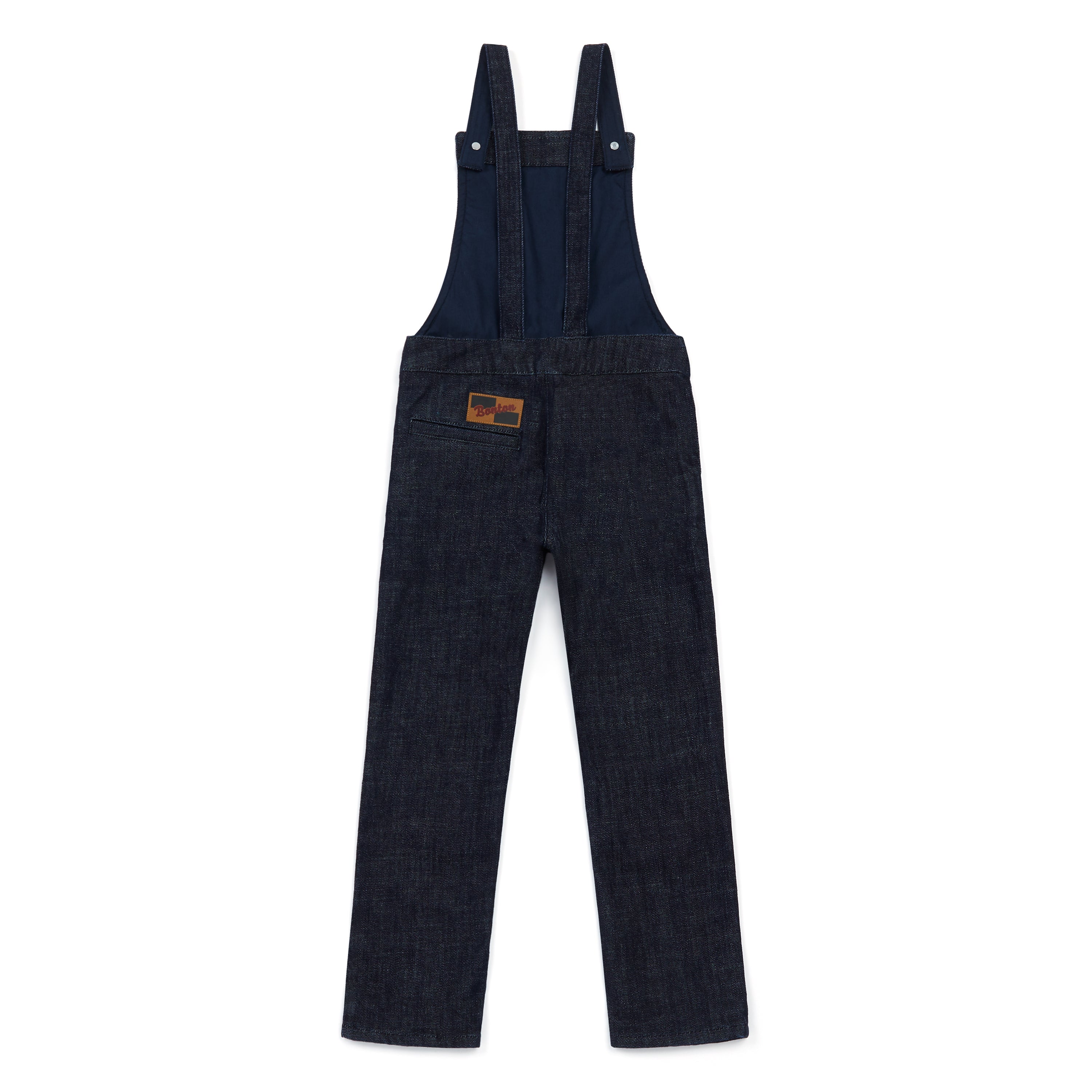 Girls Black Strap Denim Trousers